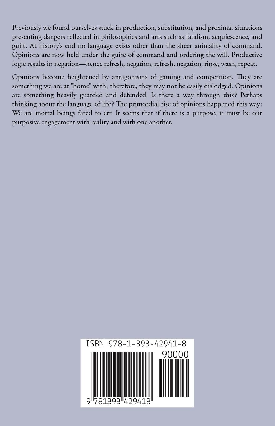 Rückseitencover Your Opinions I'm Wrong That's Life