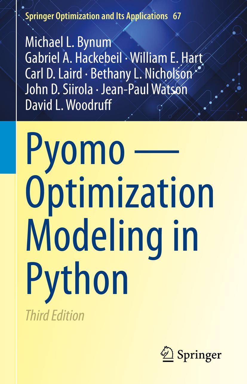 Vorderes Coverbild Pyomo - Optimization Modeling in Python