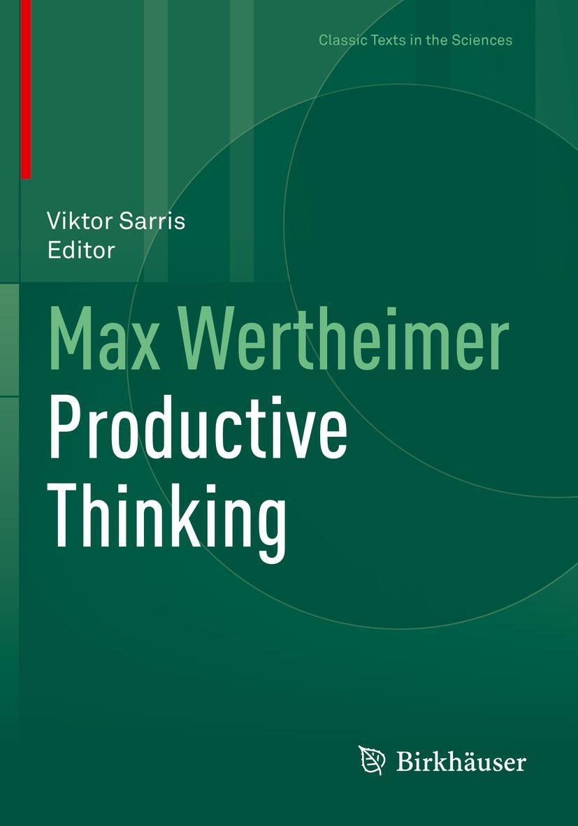 Vorderes Coverbild Max Wertheimer Productive Thinking
