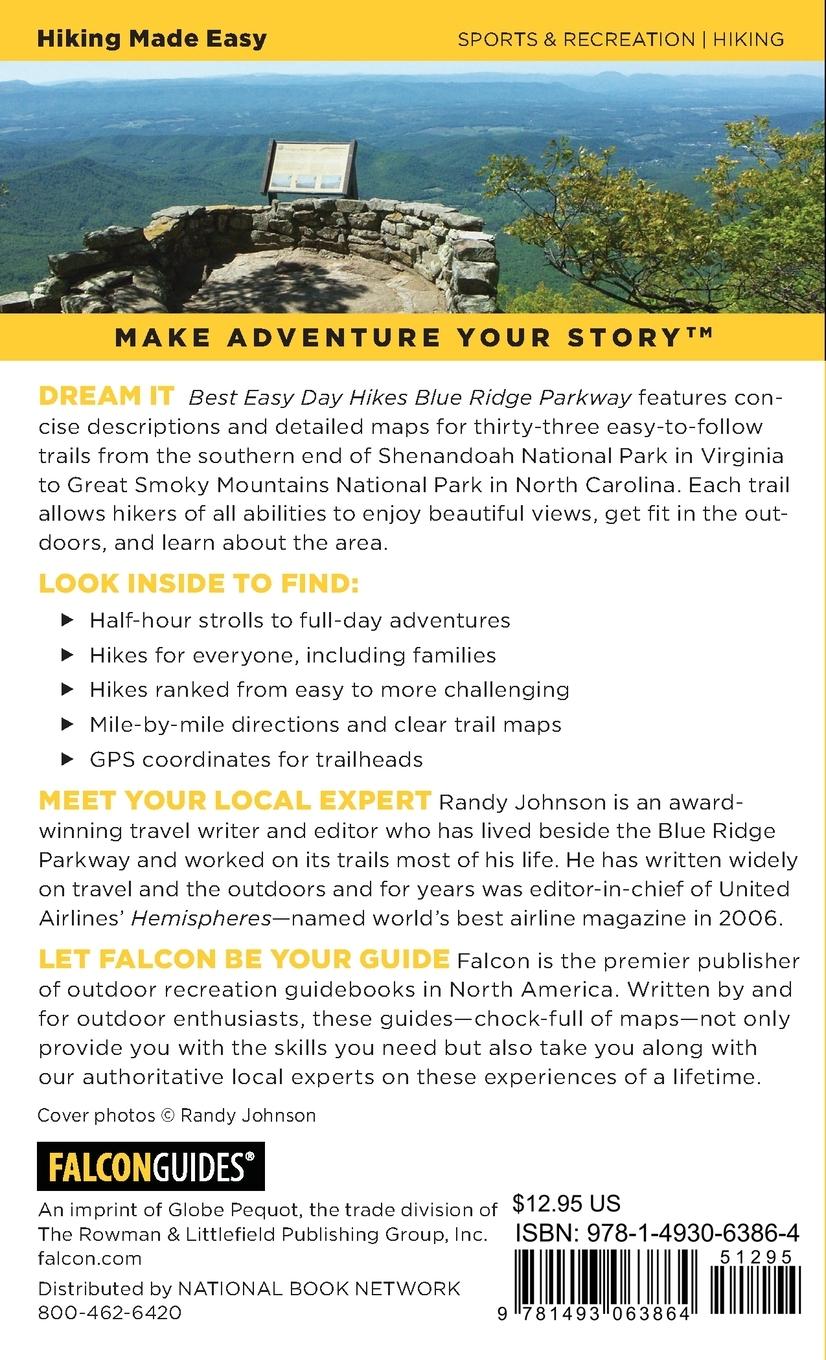 Rückseitencover Best Easy Day Hikes Blue Ridge Parkway