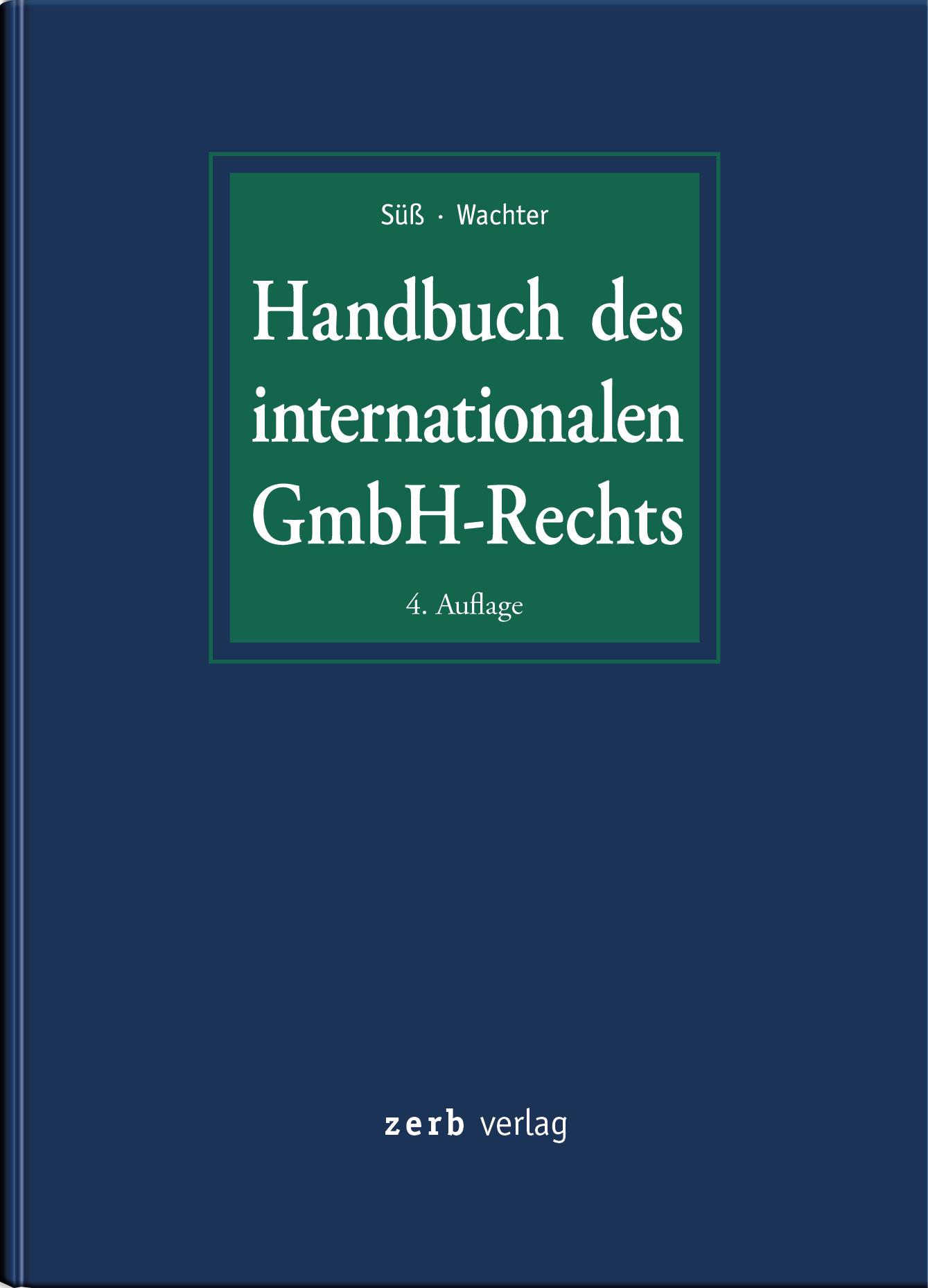 Vorderes Coverbild Handbuch des internationalen GmbH-Rechts