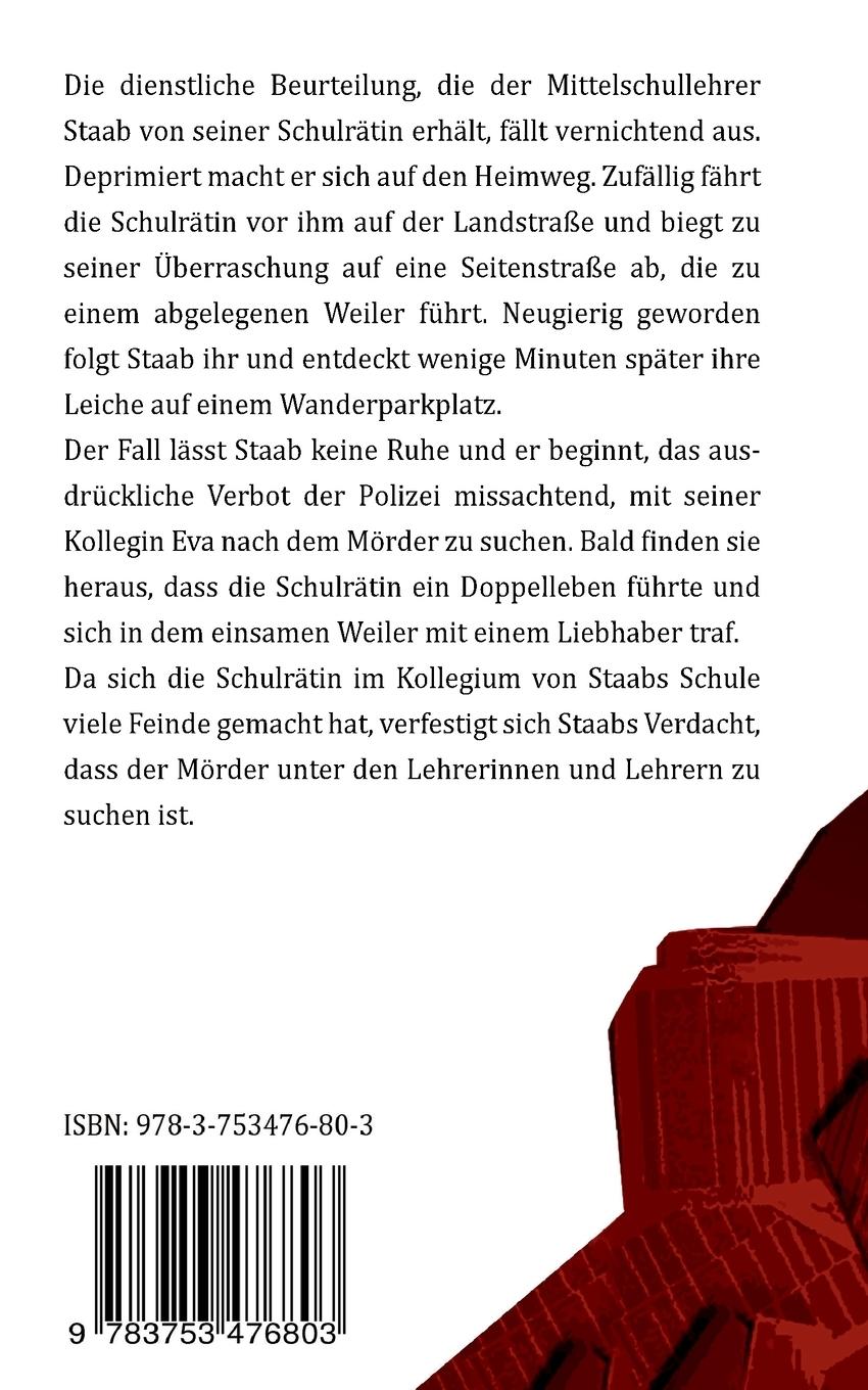 Rückseitencover Tod einer Schulrätin
