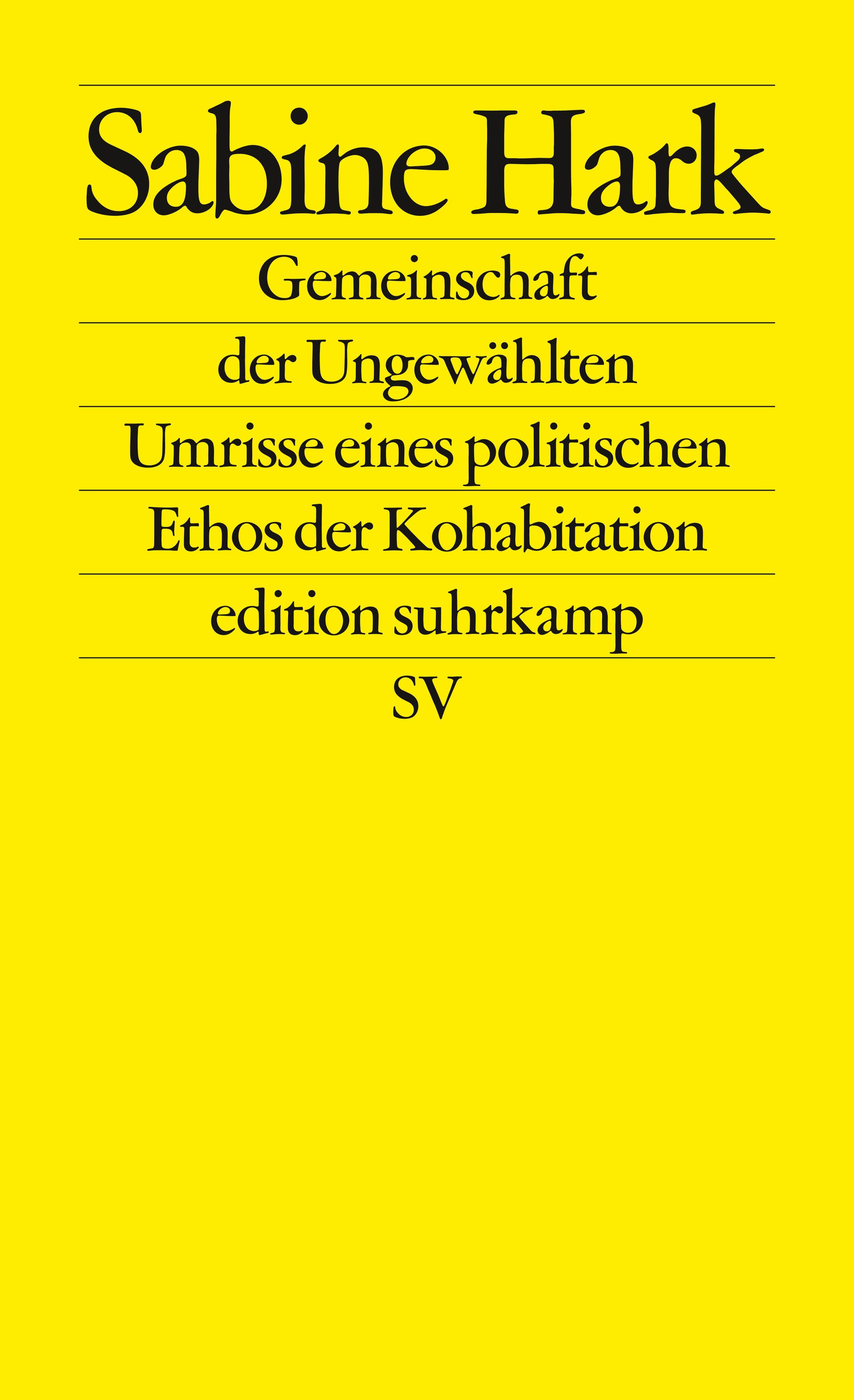 Vorderes Coverbild Gemeinschaft der Ungewählten