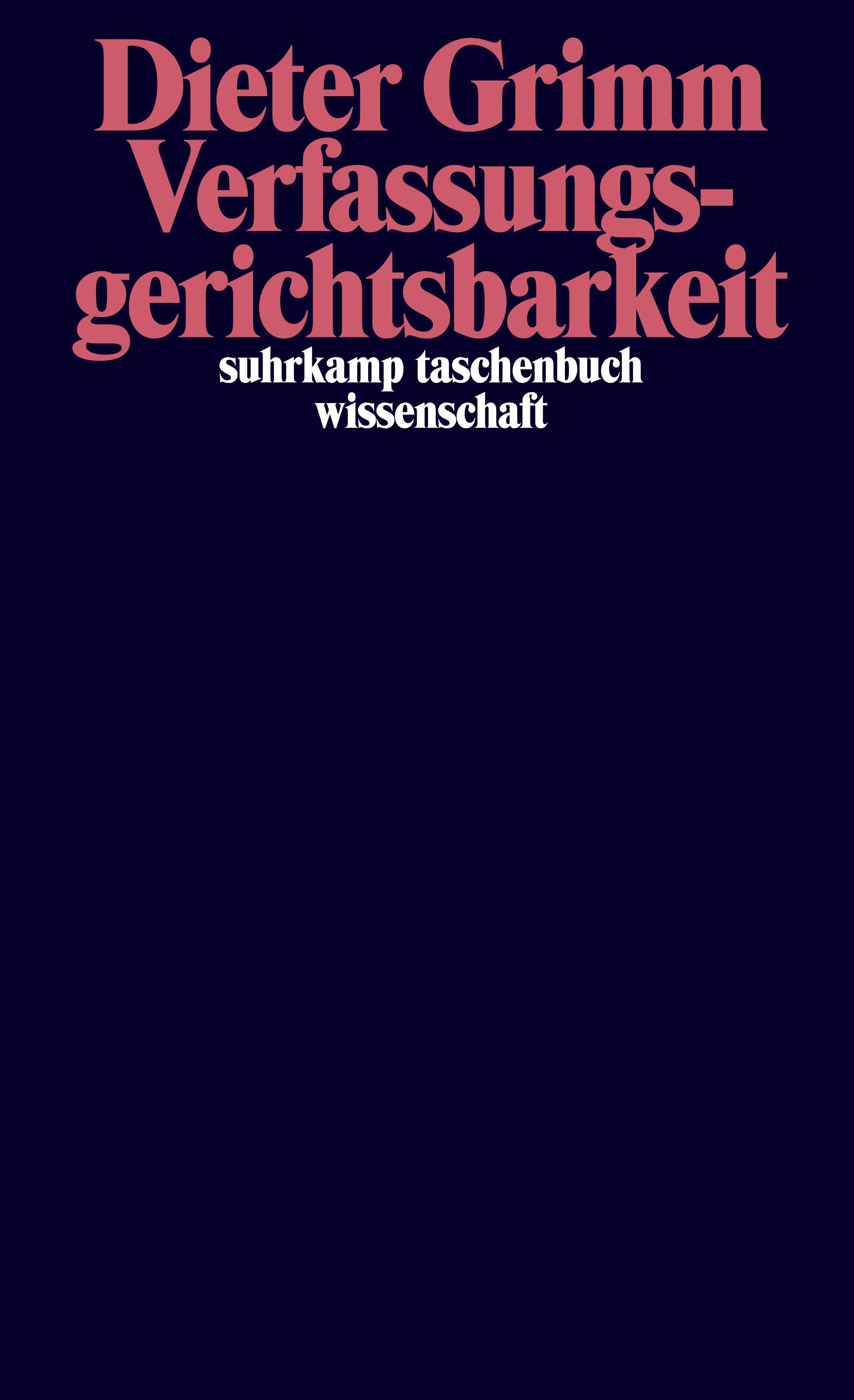 Vorderes Coverbild Verfassungsgerichtsbarkeit
