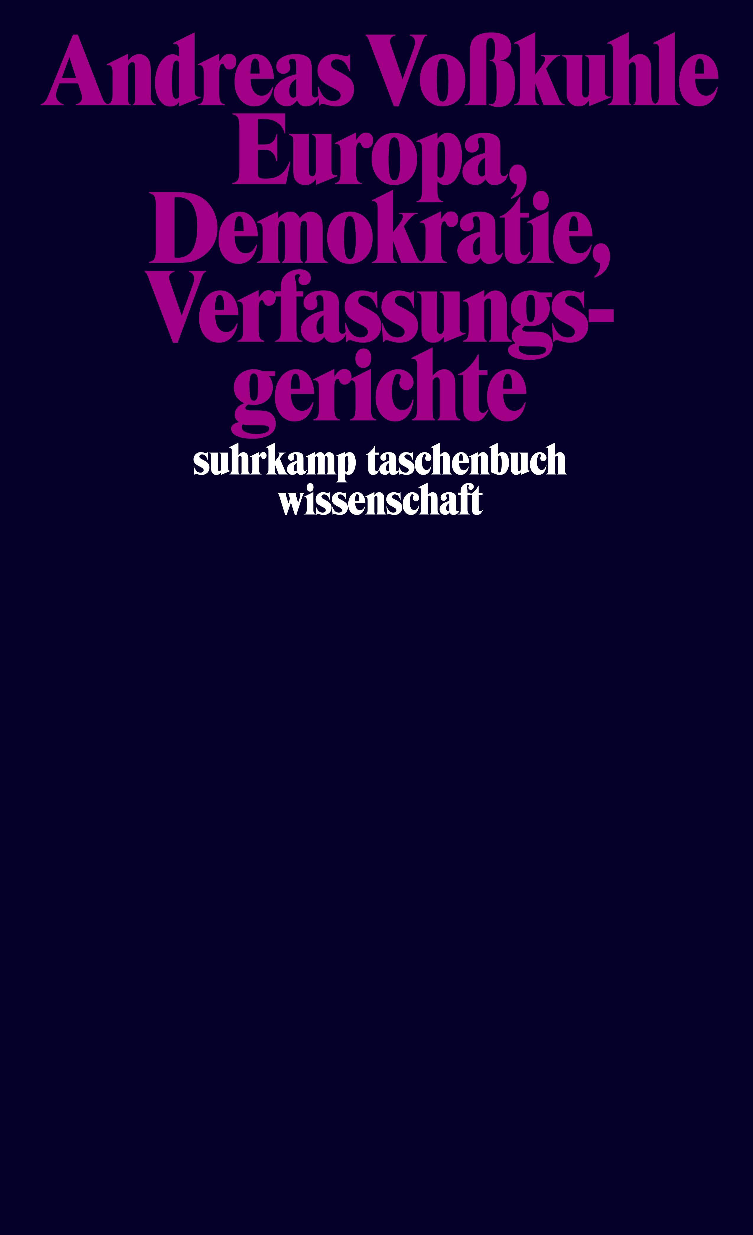 Vorderes Coverbild Europa, Demokratie, Verfassungsgerichte