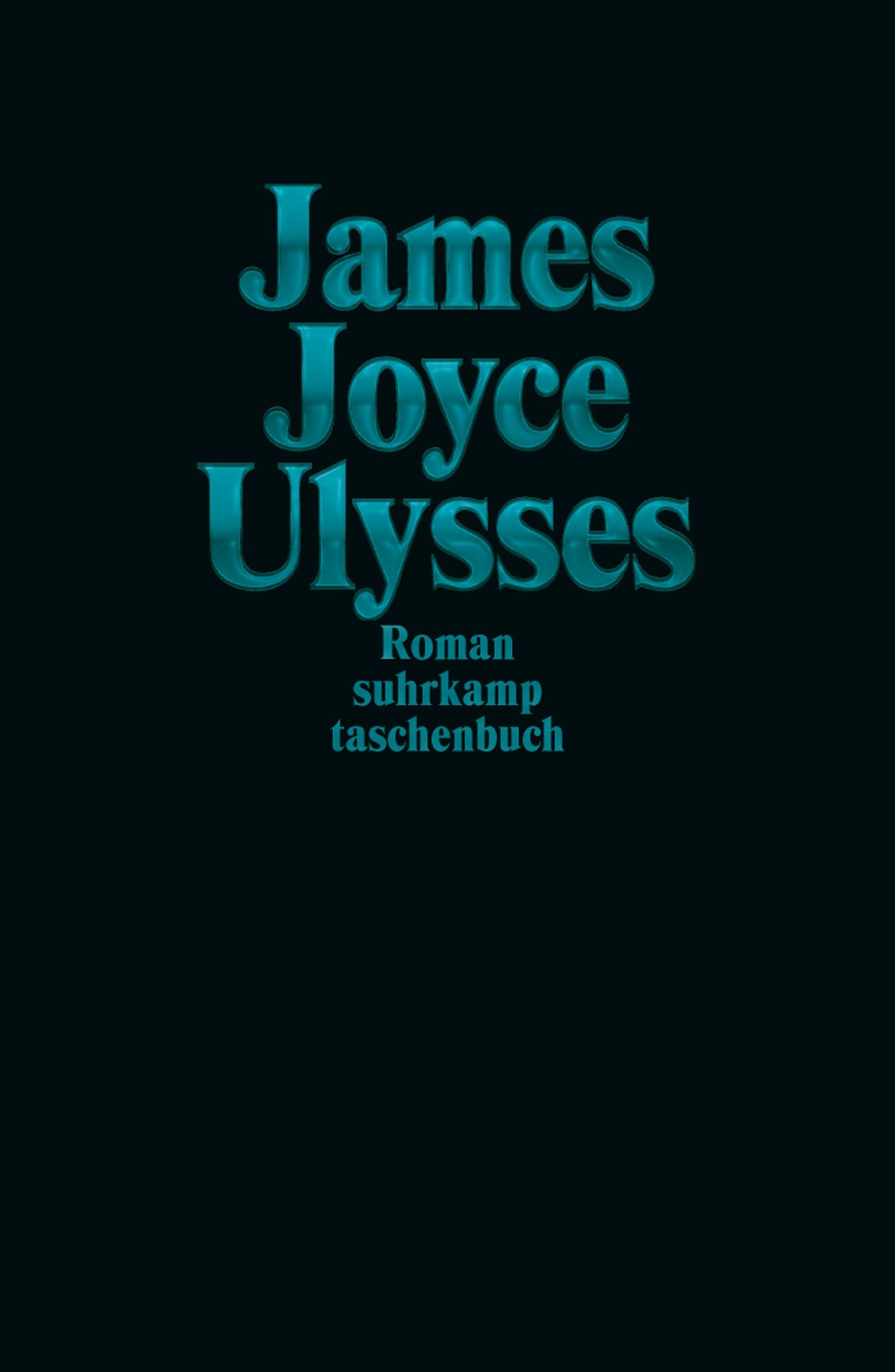 Vorderes Coverbild Ulysses Jubiläumsausgabe Türkis