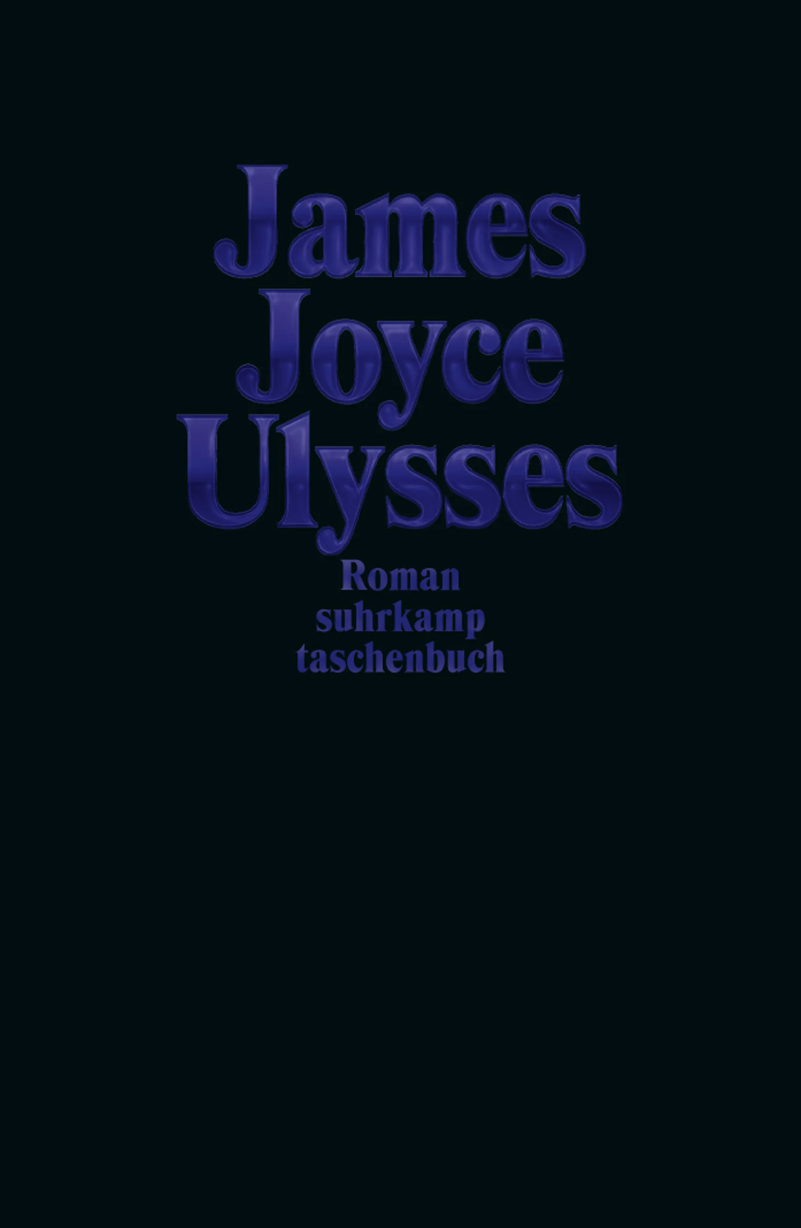 Vorderes Coverbild Ulysses Jubiläumsausgabe Dunkelblau