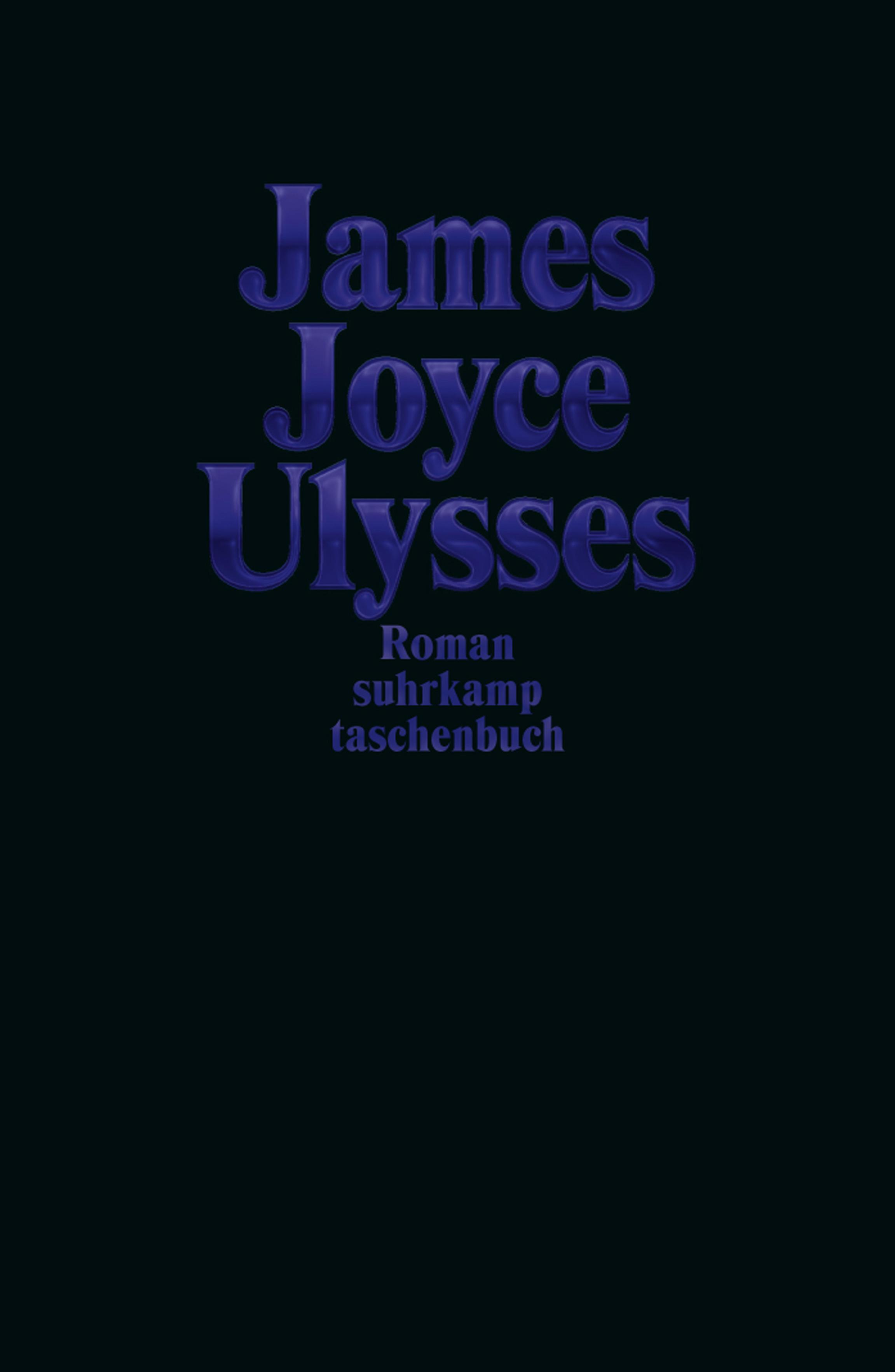 Vorderes Coverbild Ulysses Jubiläumsausgabe Dunkelblau