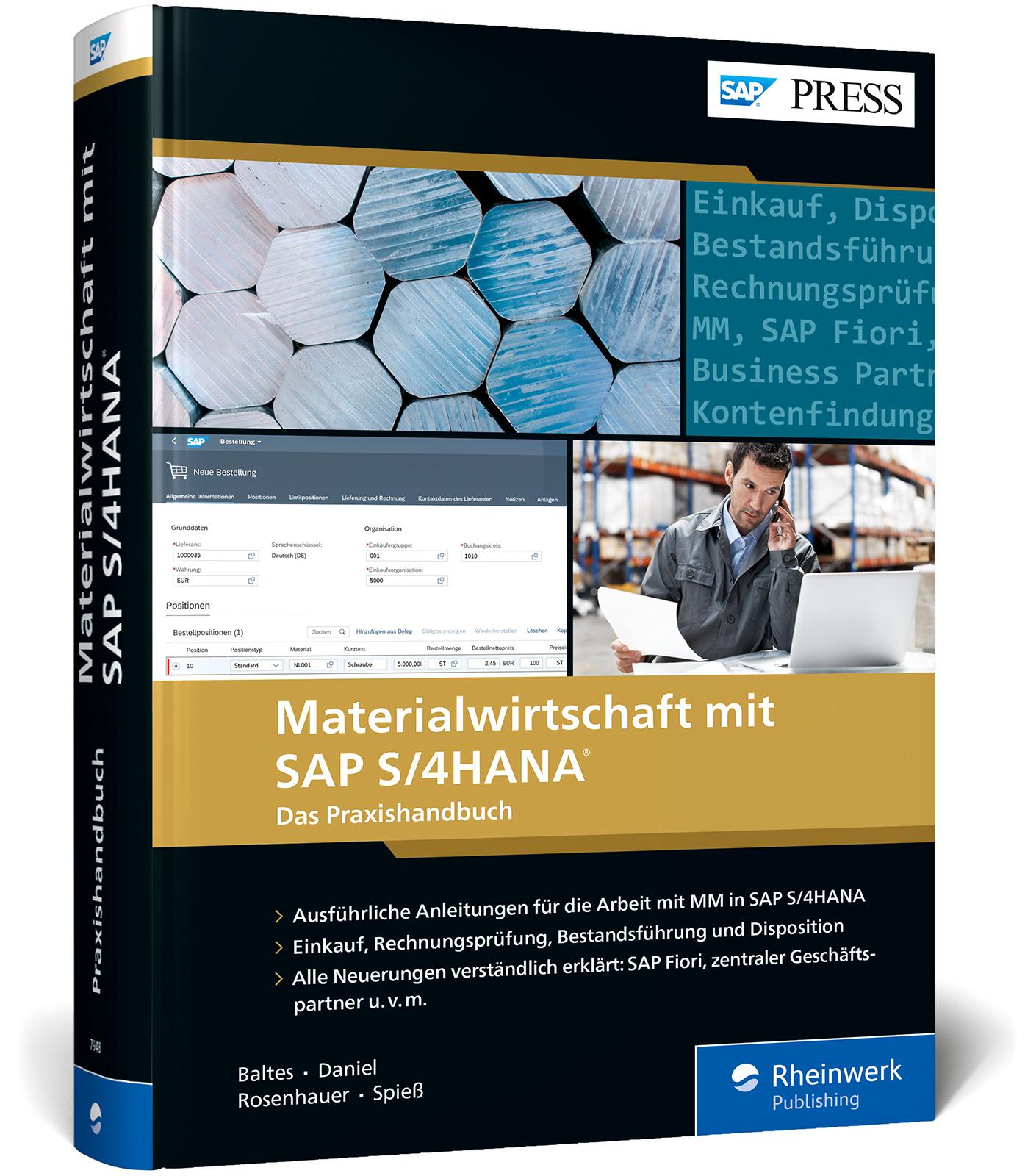 Vorderes Coverbild Materialwirtschaft mit SAP S/4HANA
