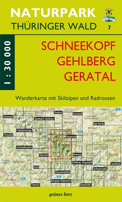 Vorderes Coverbild Wanderkarte Schneekopf/Gehlberg/Gräfenroda 1:30 000