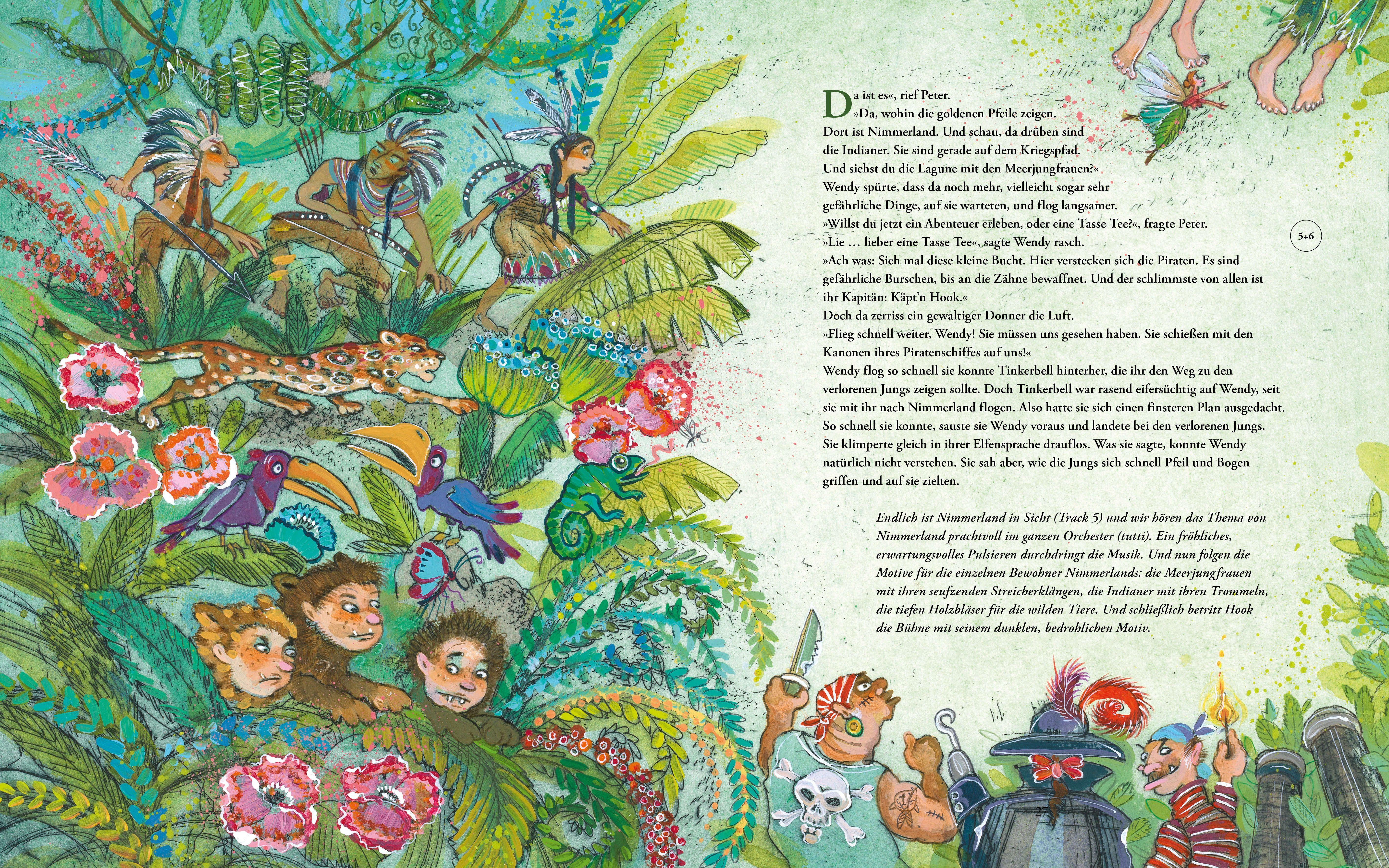 Beispielinhalt (Bild) Peter Pan (Weltliteratur und Musik mit CD)