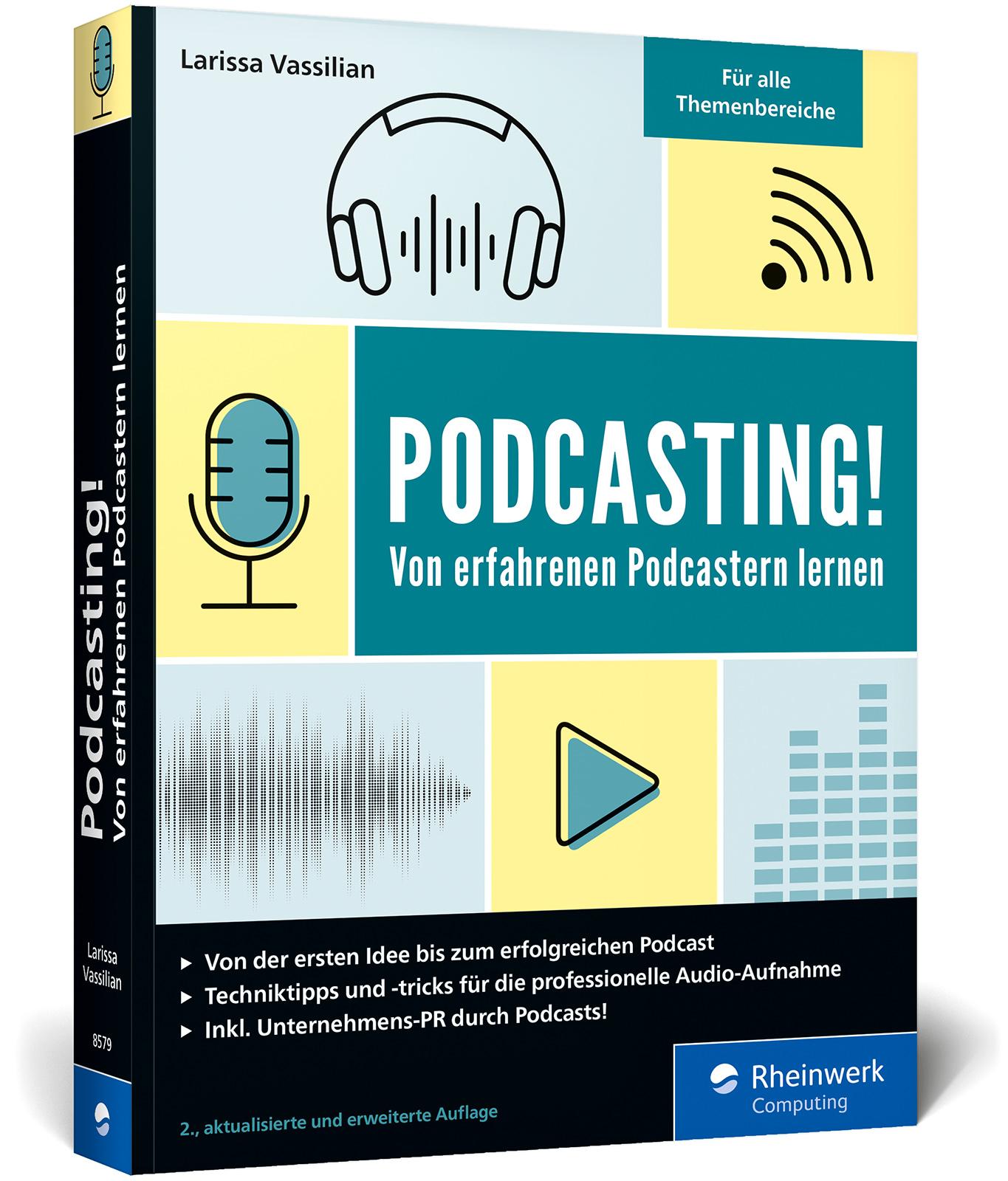 Vorderes Coverbild Podcasting!