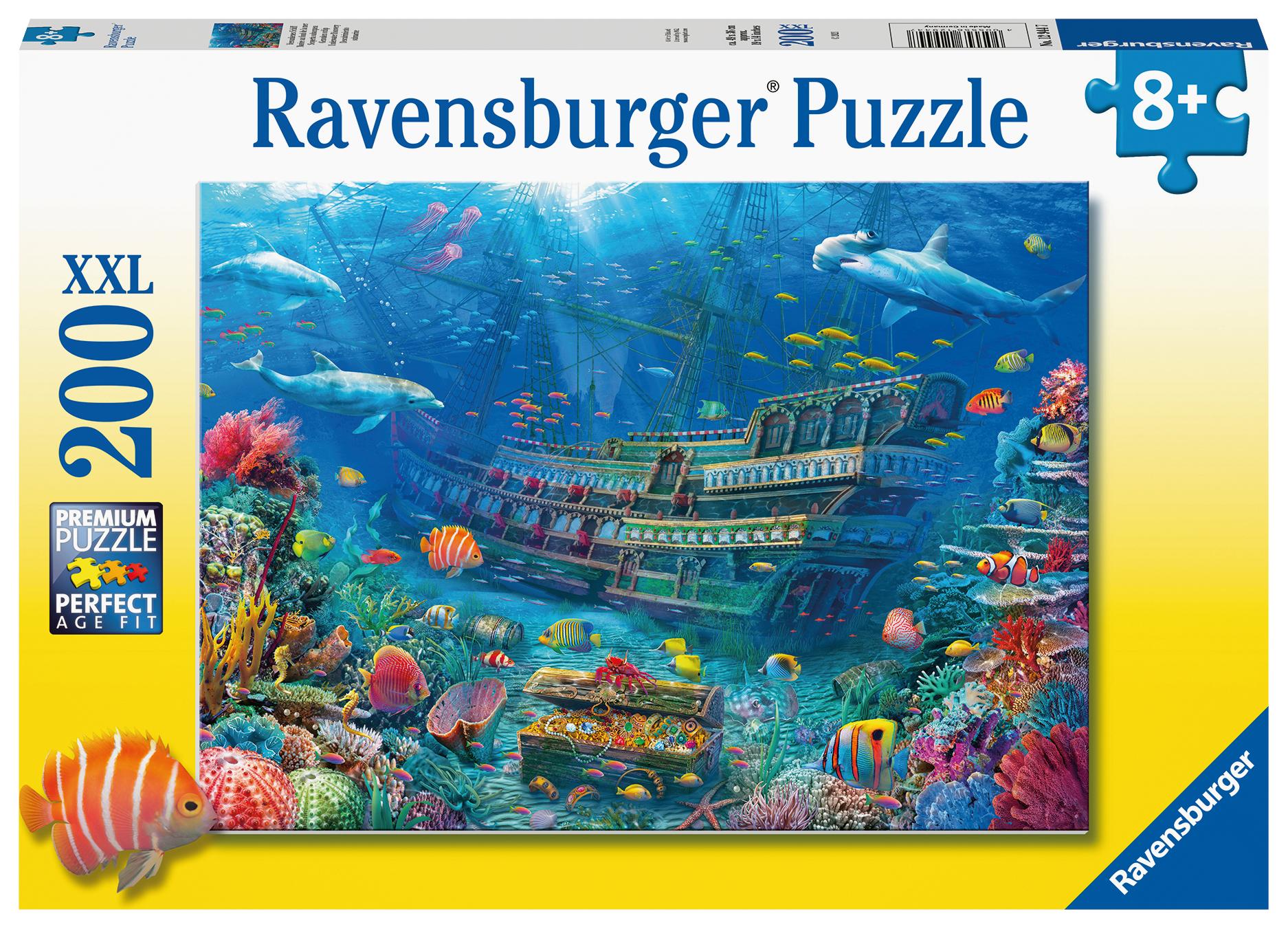 Vorderes Coverbild Ravensburger Kinderpuzzle 12944 - Versunkenes Schiff 200 Teile XXL - Puzzle für Kinder ab 8 Jahren