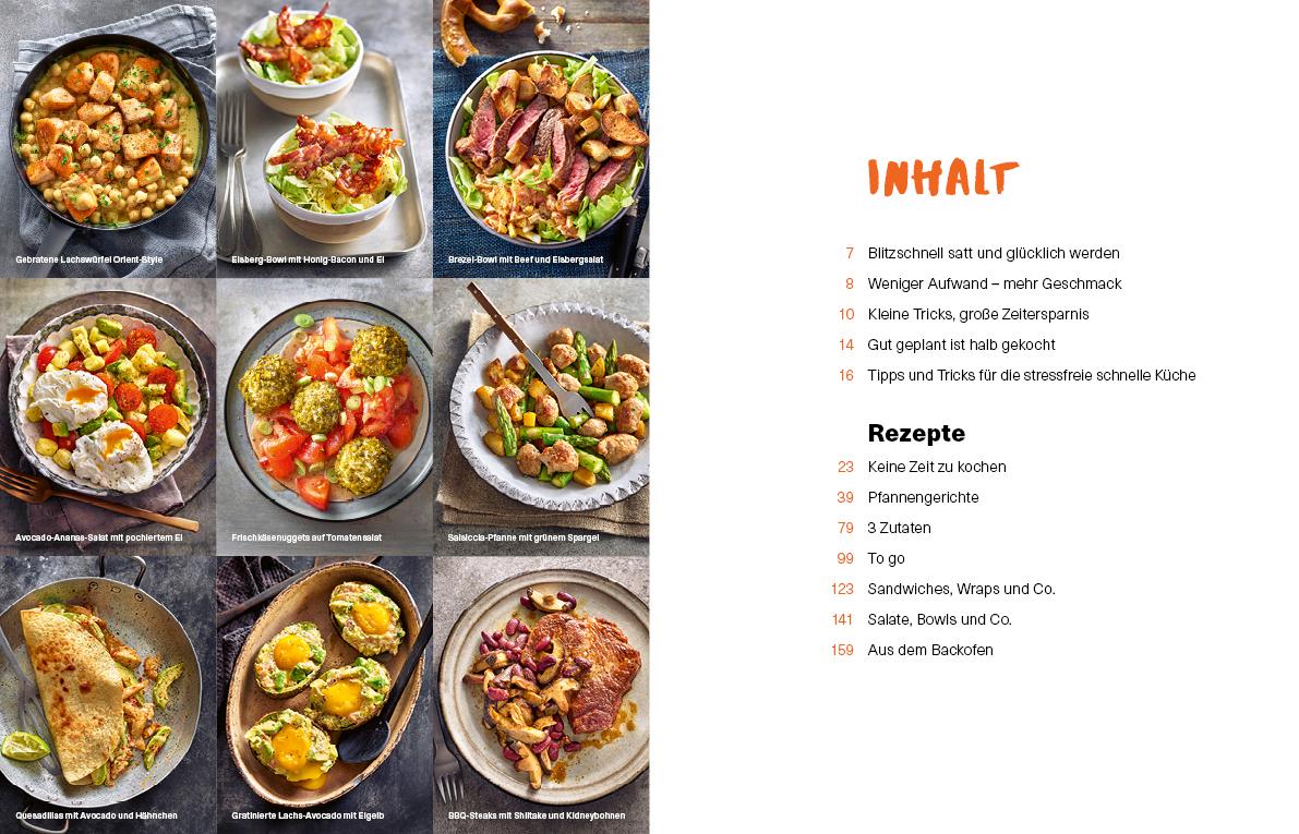 Beispielinhalt (Bild) Feierabend-Blitzrezepte EXPRESS
