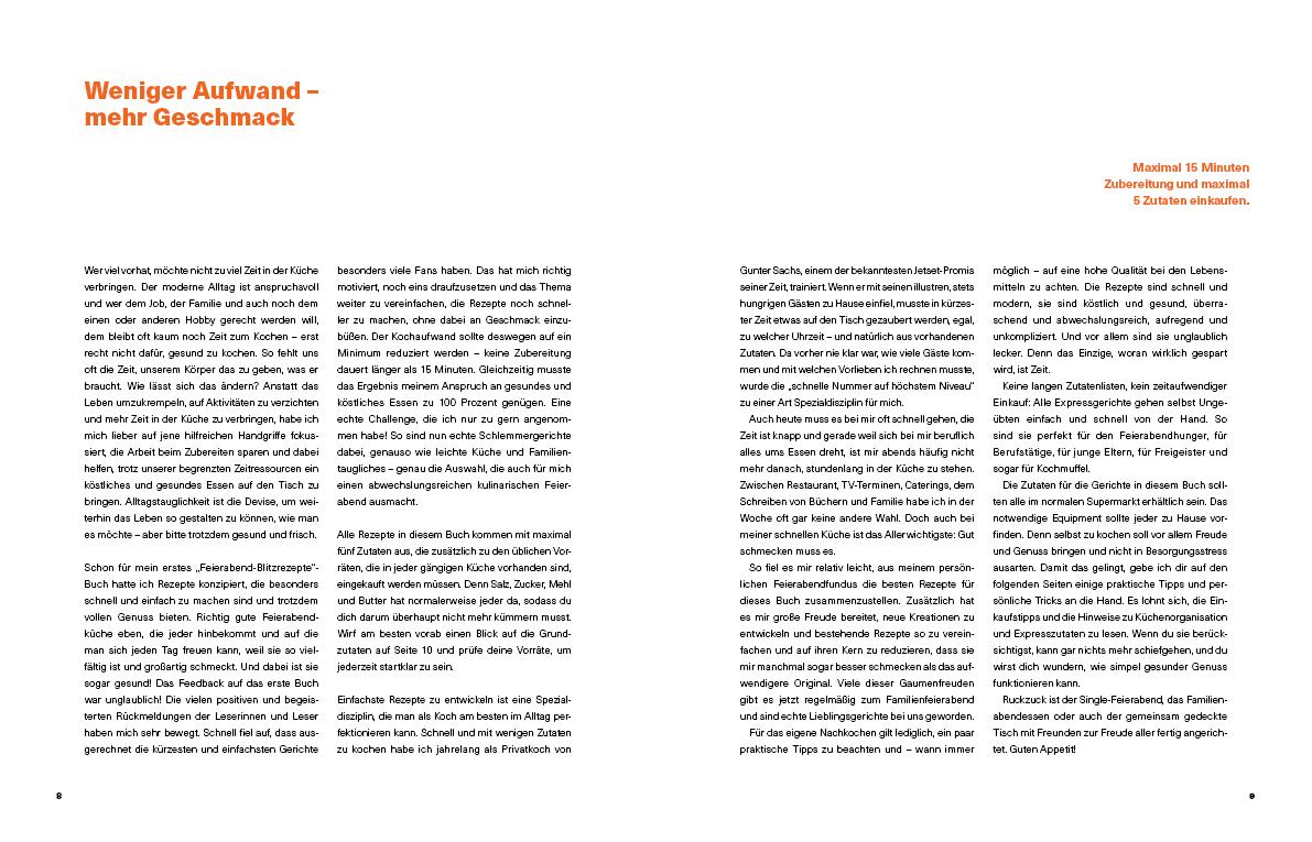 Beispielinhalt (Bild) Feierabend-Blitzrezepte EXPRESS