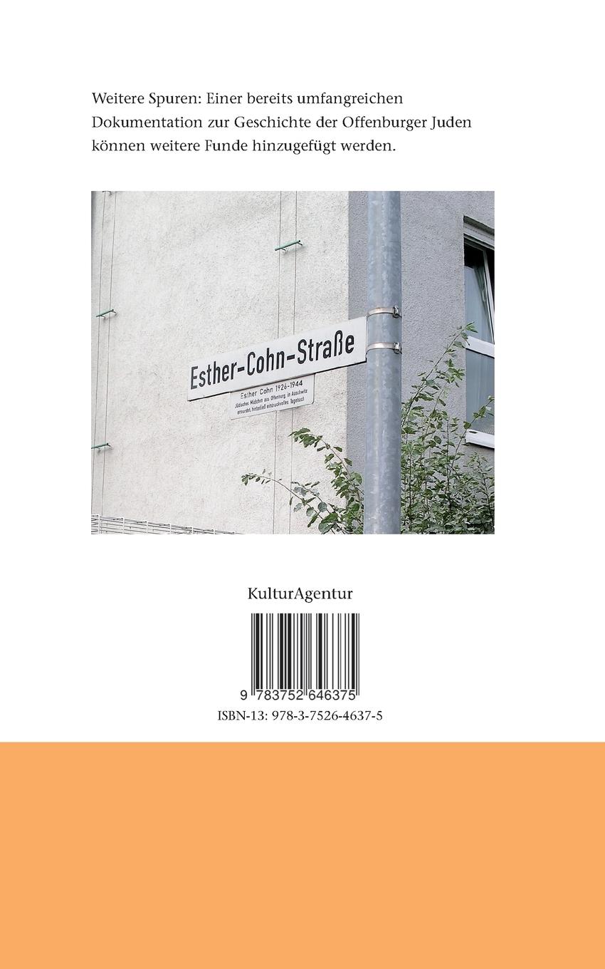 Rückseitencover Das jüdische Offenburg