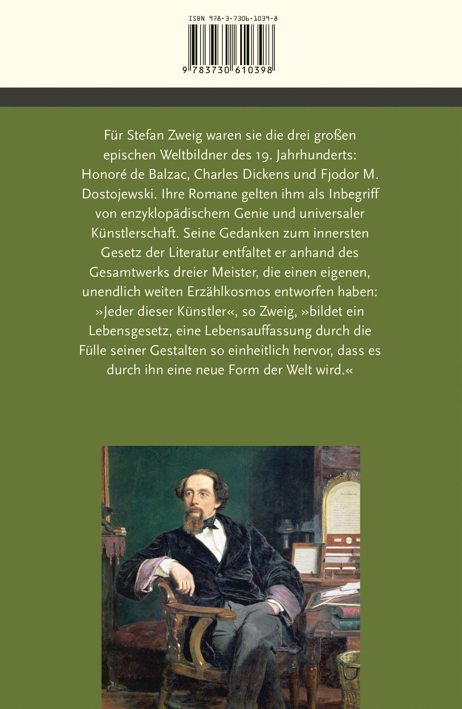 Beispielinhalt (Bild) Drei Meister. Balzac, Dickens, Dostojewski