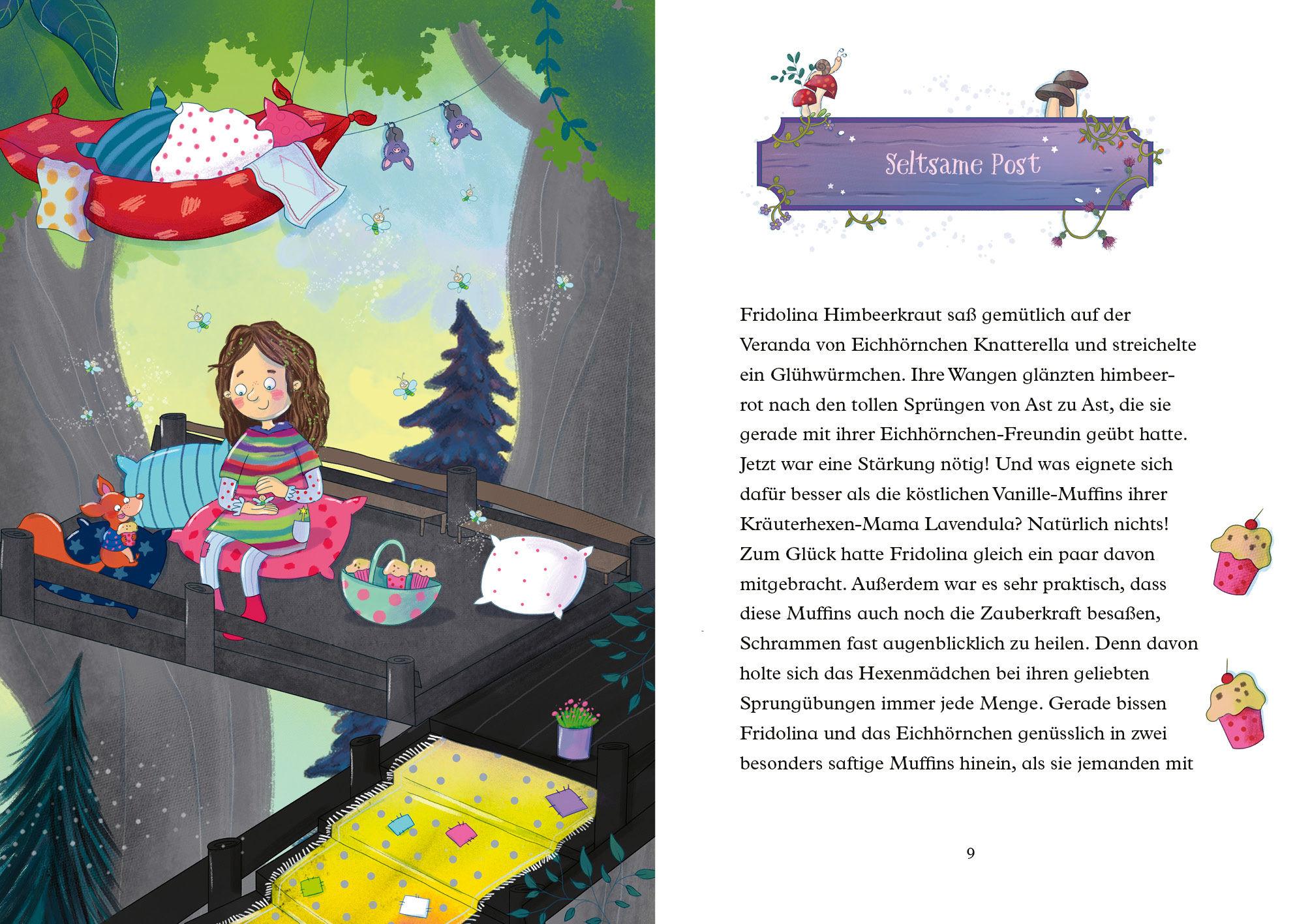 Beispielinhalt (Bild) Fridolina Himbeerkraut  - Nur Mut, lieber Honigdachs!