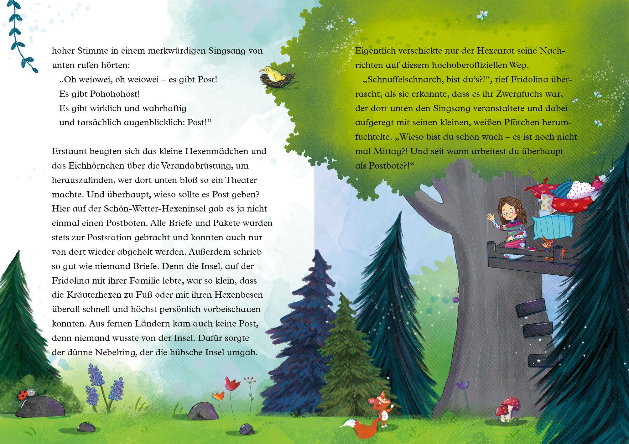 Beispielinhalt (Bild) Fridolina Himbeerkraut  - Nur Mut, lieber Honigdachs!