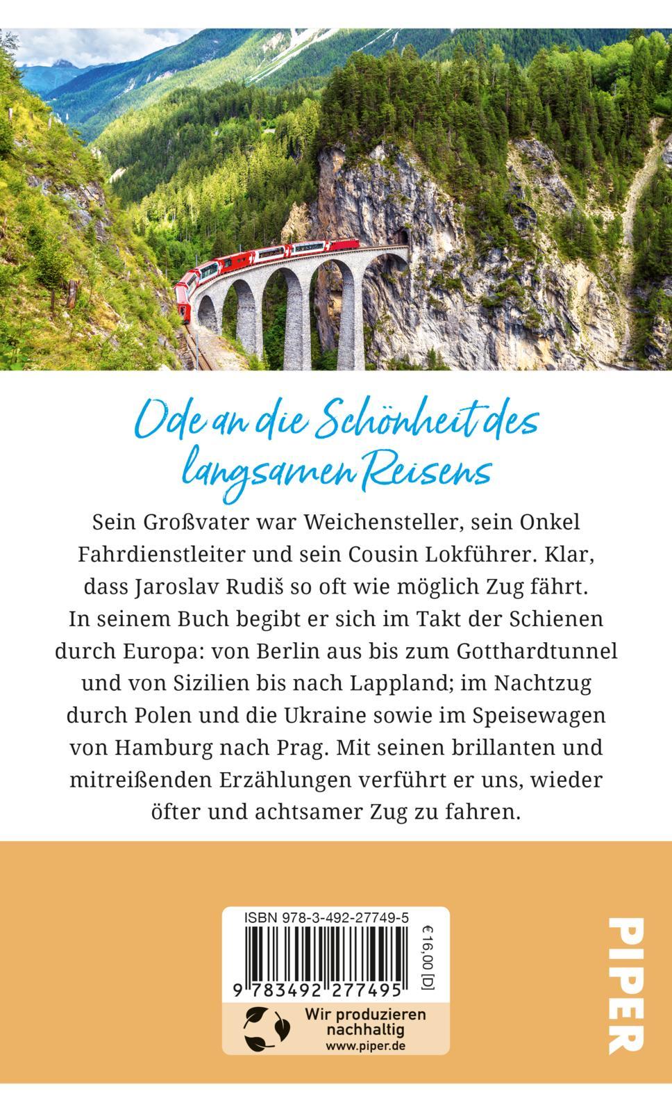 Rückseitencover Gebrauchsanweisung fürs Zugreisen