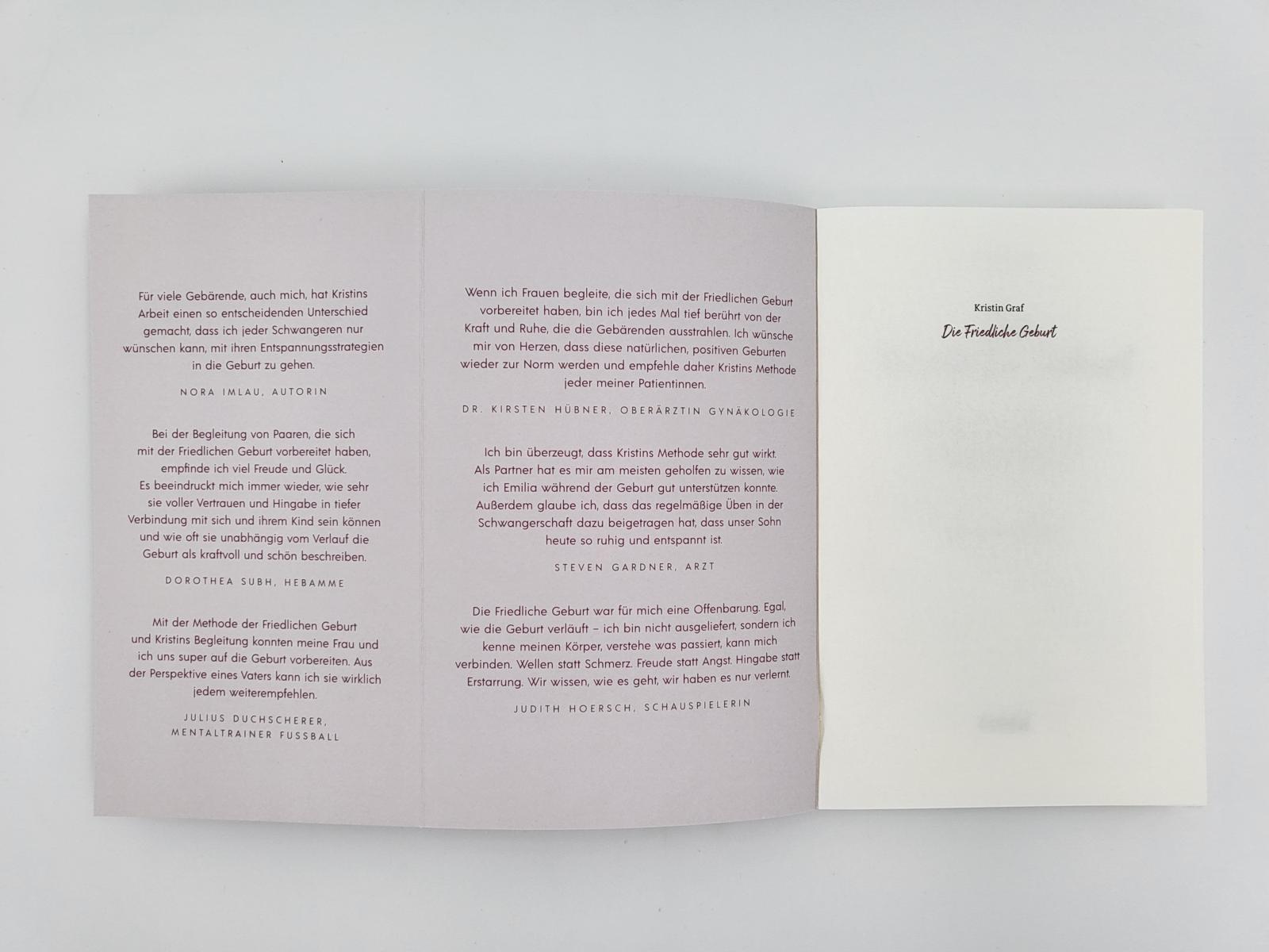 Beispielinhalt (Bild) Die Friedliche Geburt