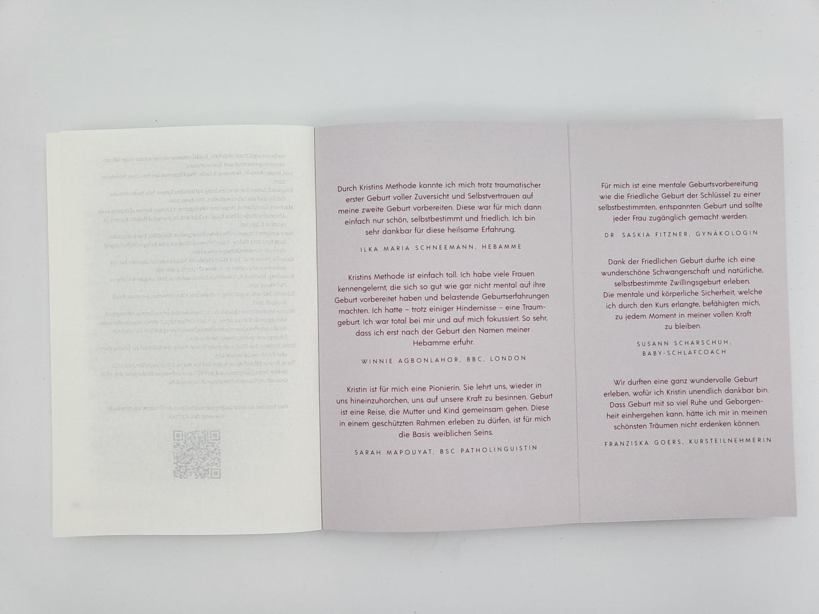 Beispielinhalt (Bild) Die Friedliche Geburt