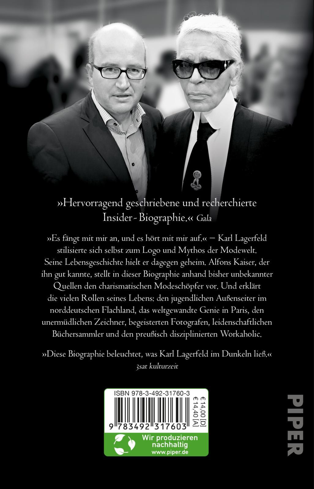 Rückseitencover Karl Lagerfeld