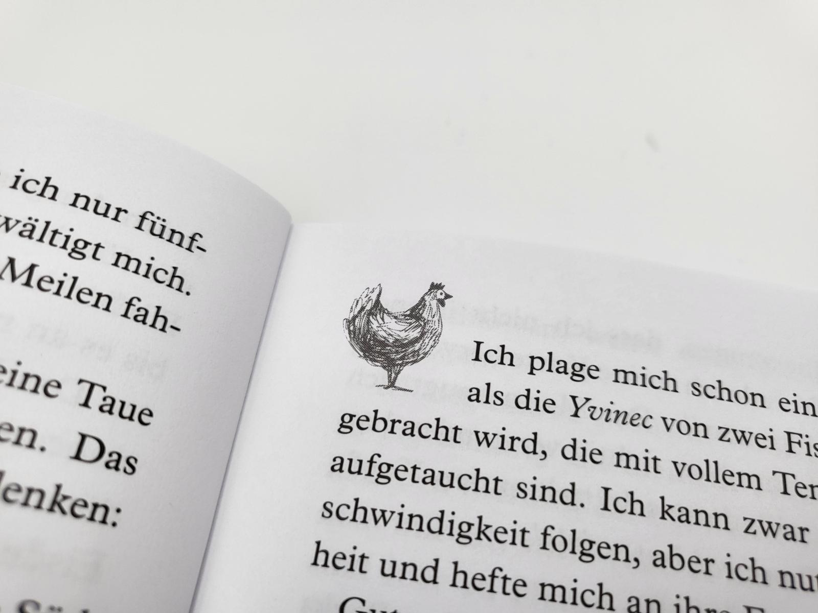 Beispielinhalt (Bild) Seefahrt mit Huhn