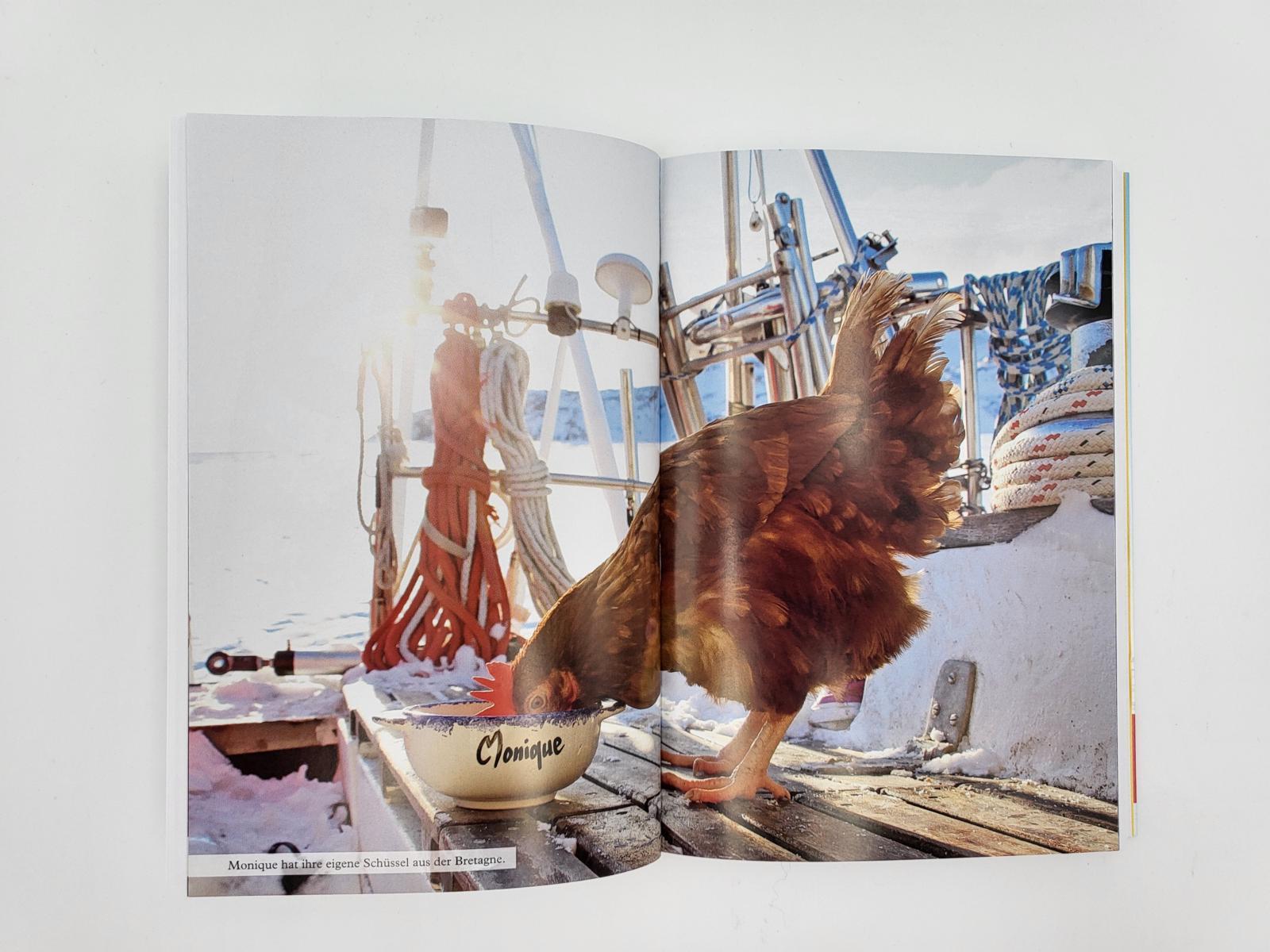 Beispielinhalt (Bild) Seefahrt mit Huhn