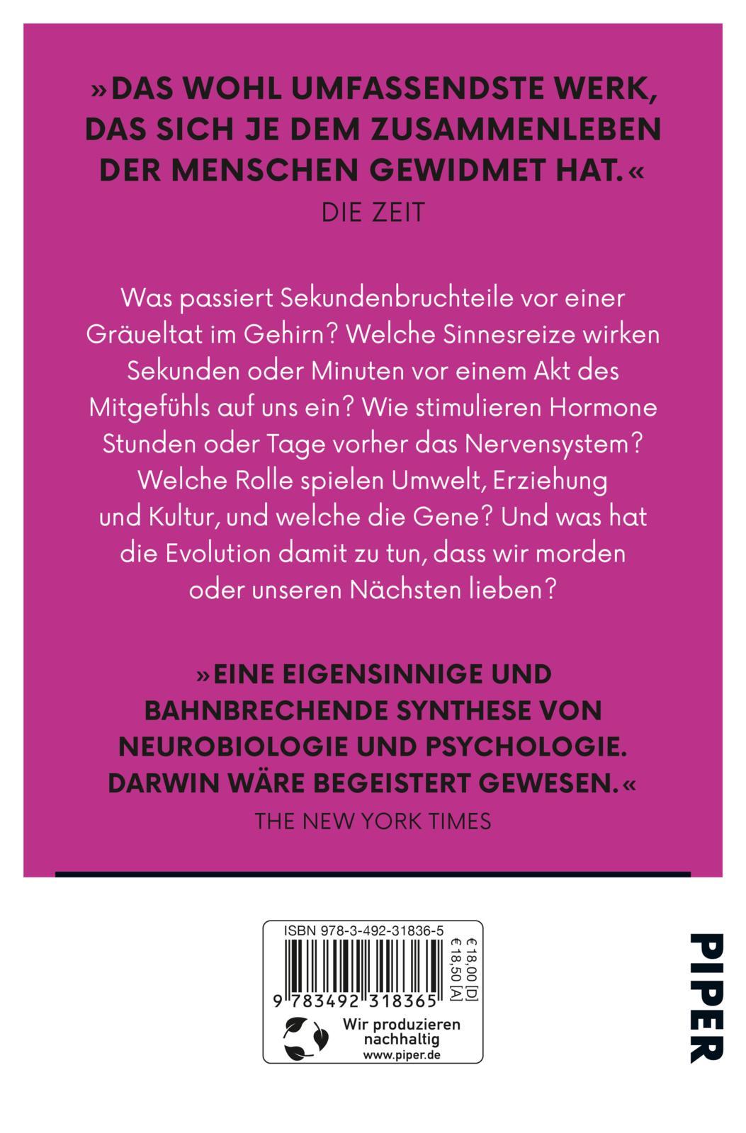 Rückseitencover Gewalt und Mitgefühl