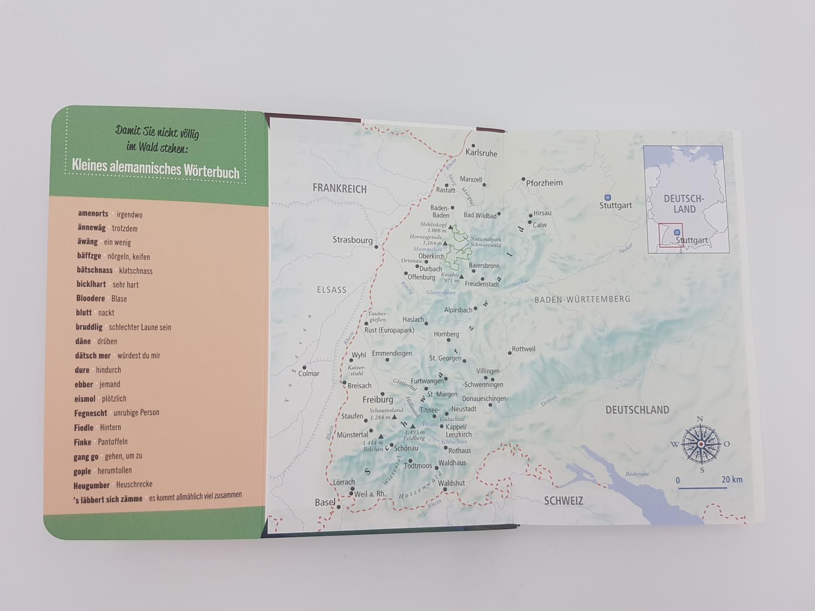 Beispielinhalt (Bild) Gebrauchsanweisung für den Schwarzwald und Freiburg