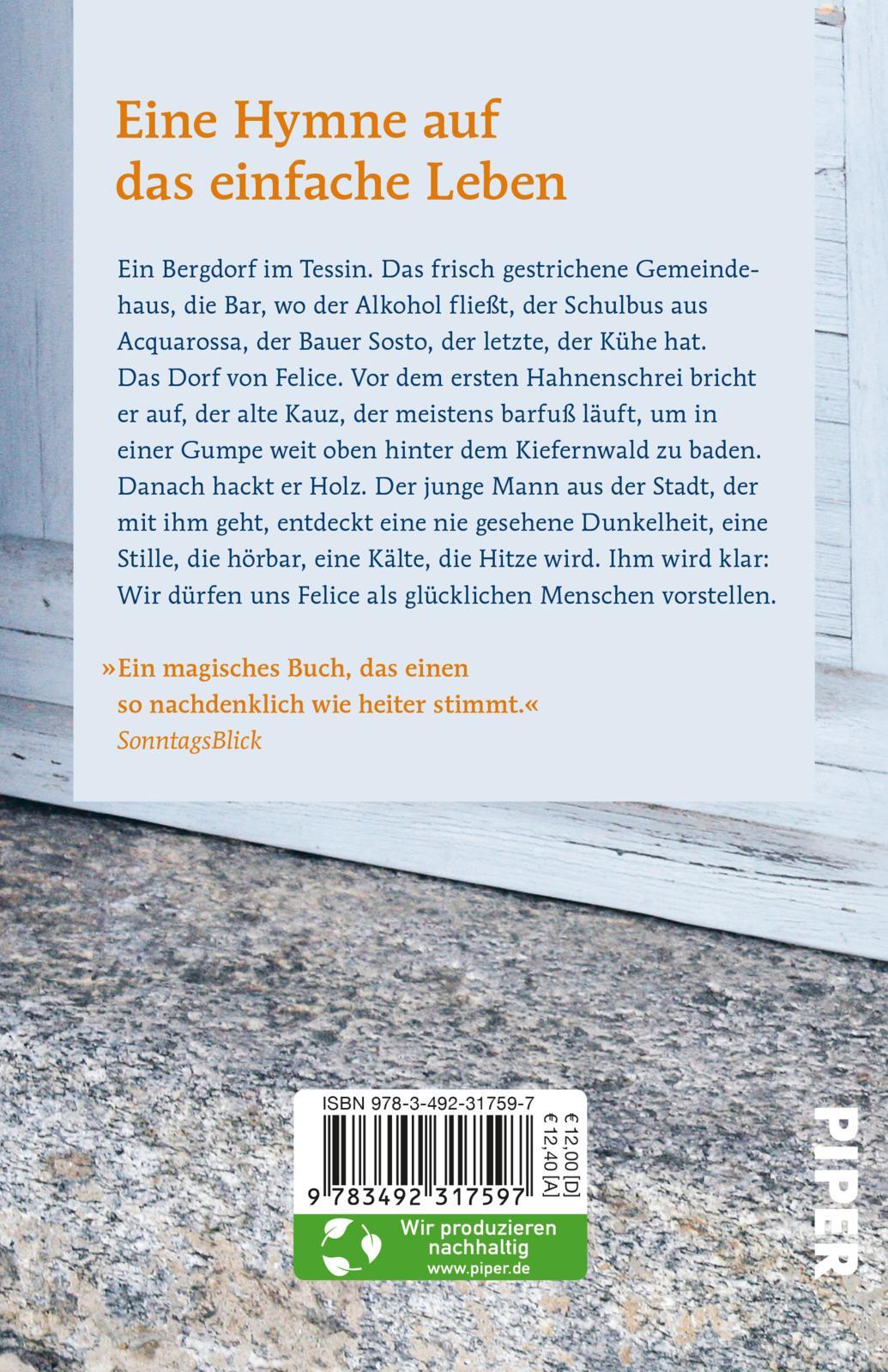 Rückseitencover Tage mit Felice