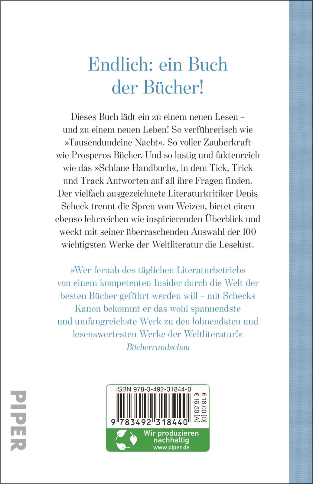 Rückseitencover Schecks Kanon