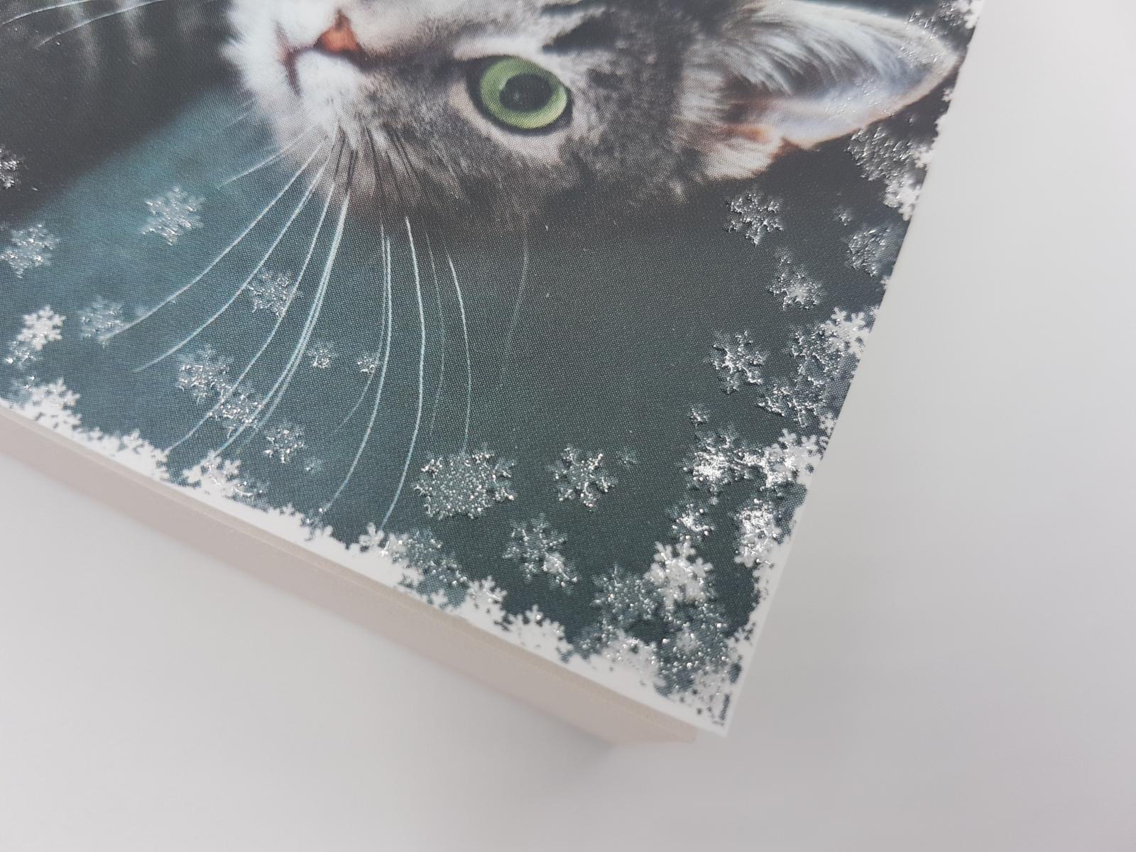 Beispielinhalt (Bild) Katzenpfötchen im Schnee