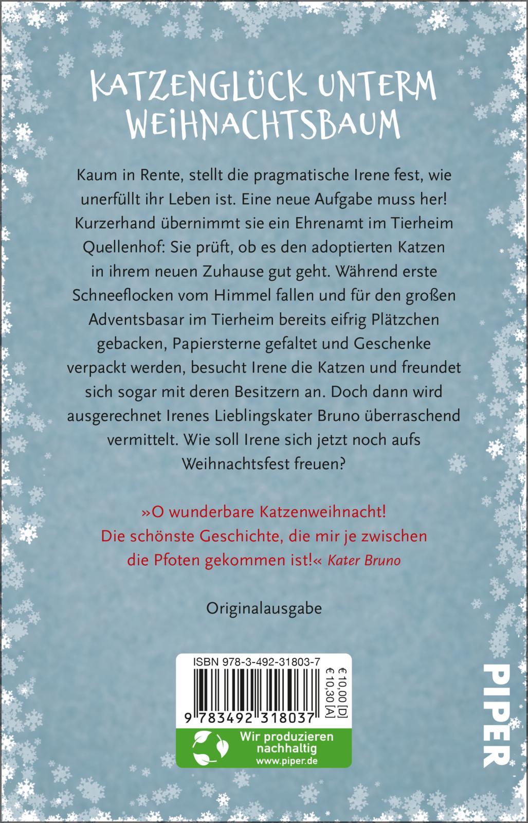 Rückseitencover Katzenpfötchen im Schnee