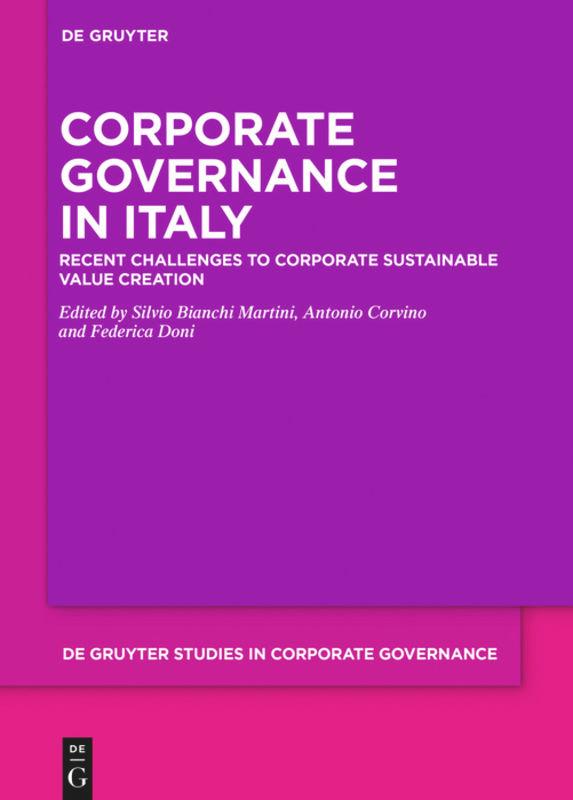 Vorderes Coverbild Corporate Governance in Italy