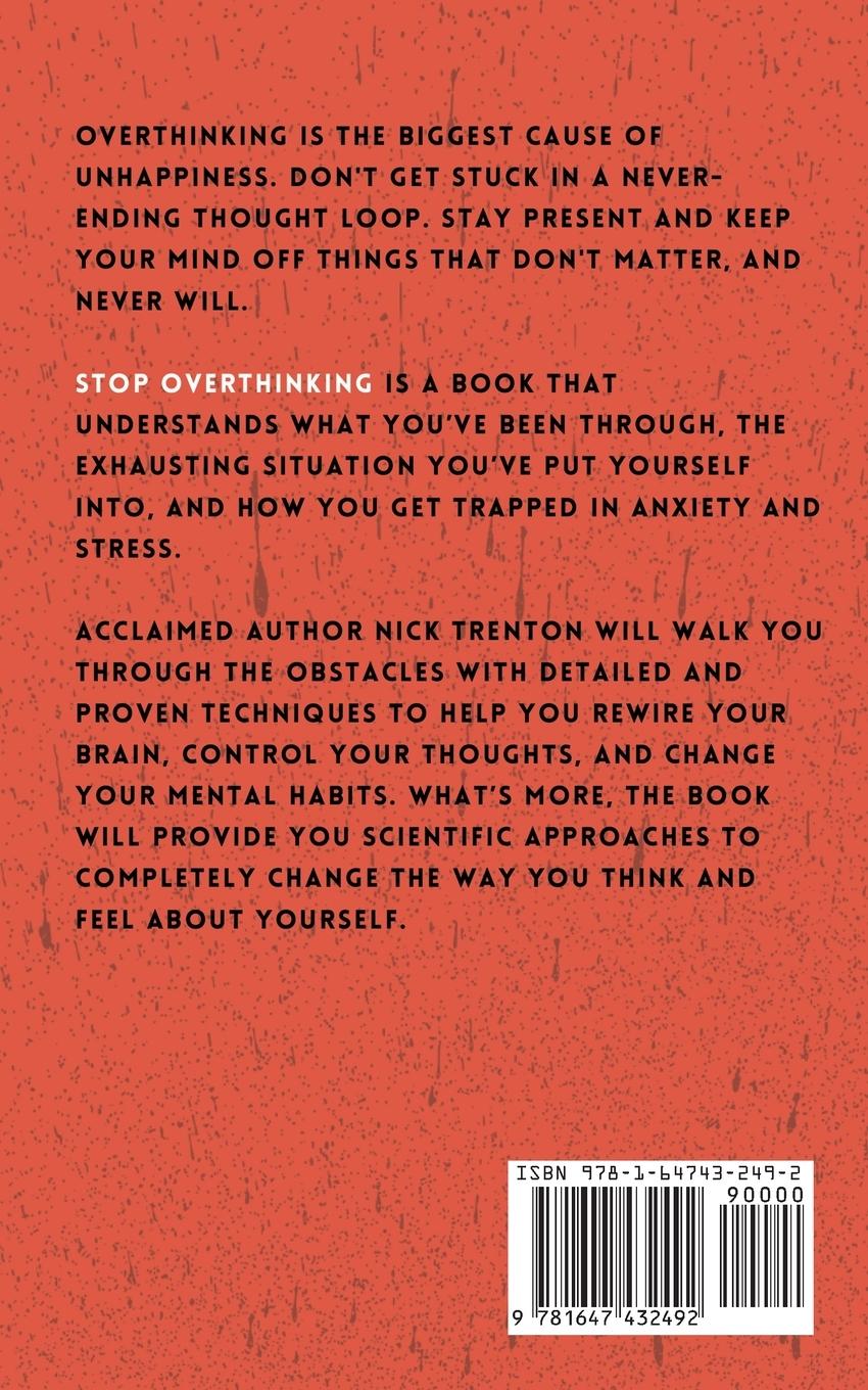 Rückseitencover Stop Overthinking