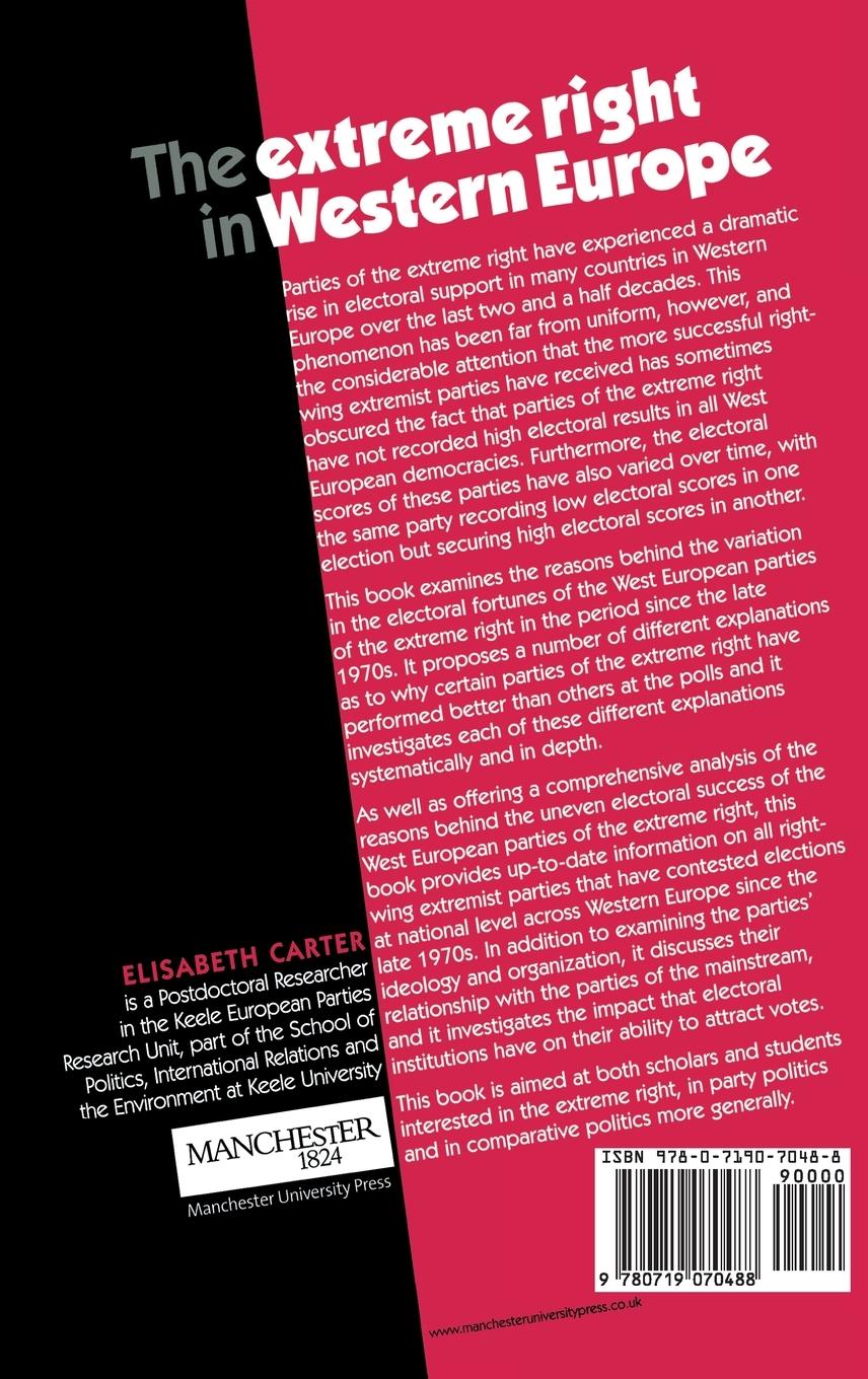Rückseitencover The extreme Right in Western Europe