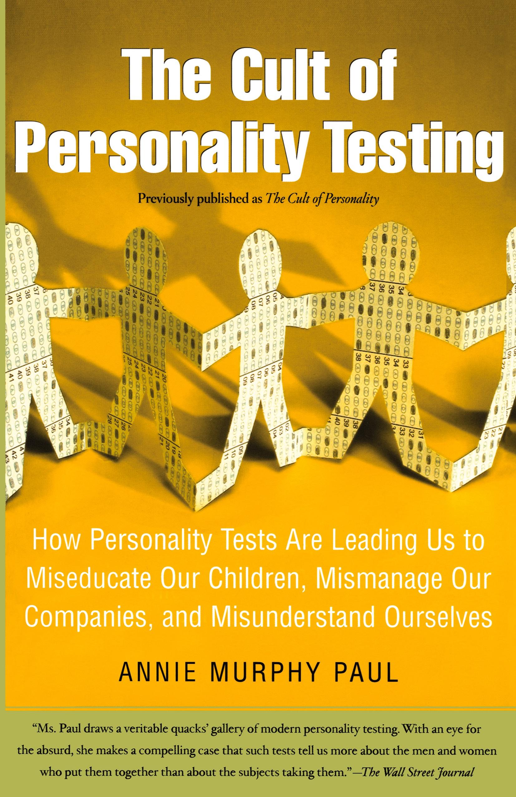 Vorderes Coverbild The Cult of Personality Testing