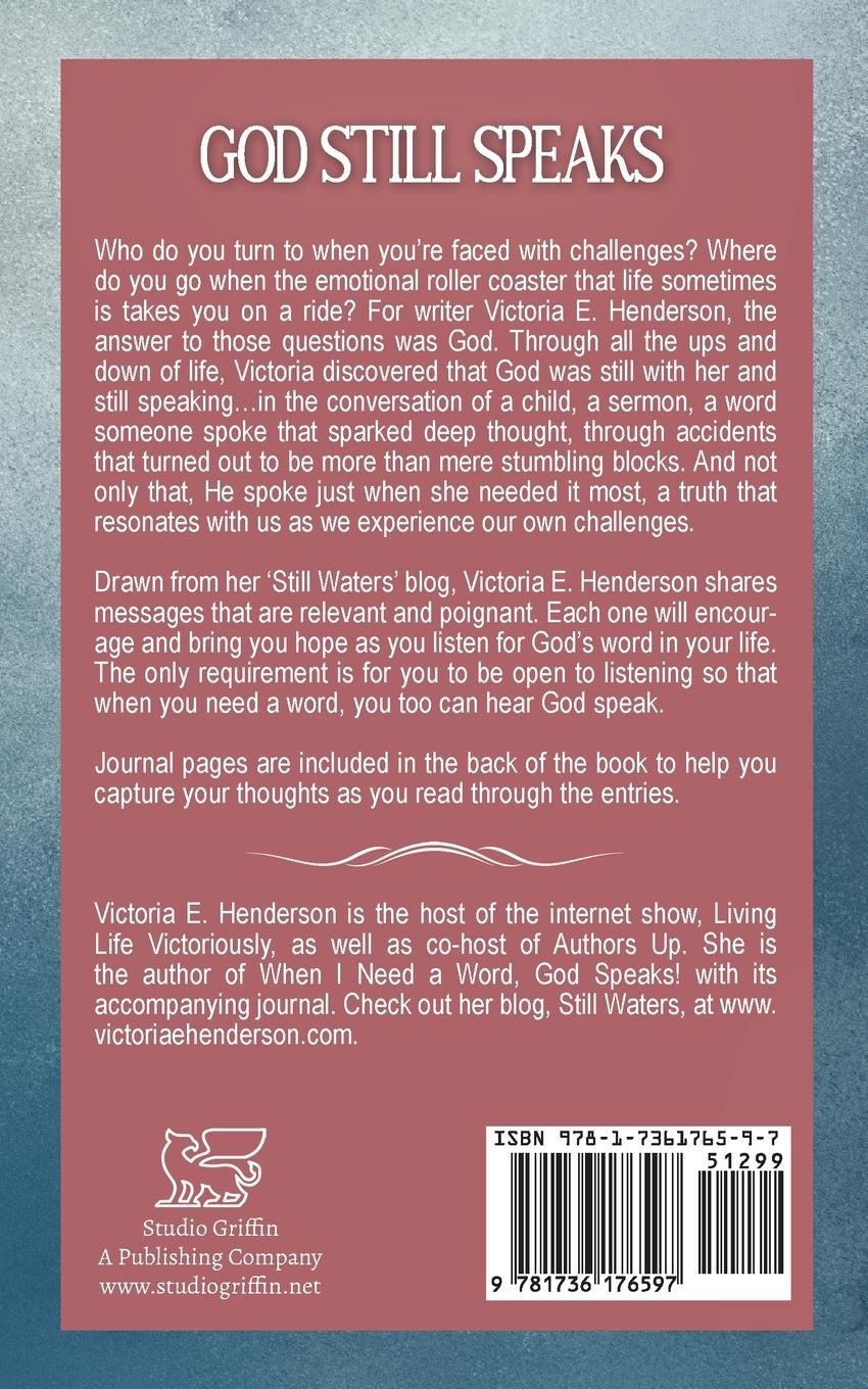 Rückseitencover When I Need A Word, God Speaks!