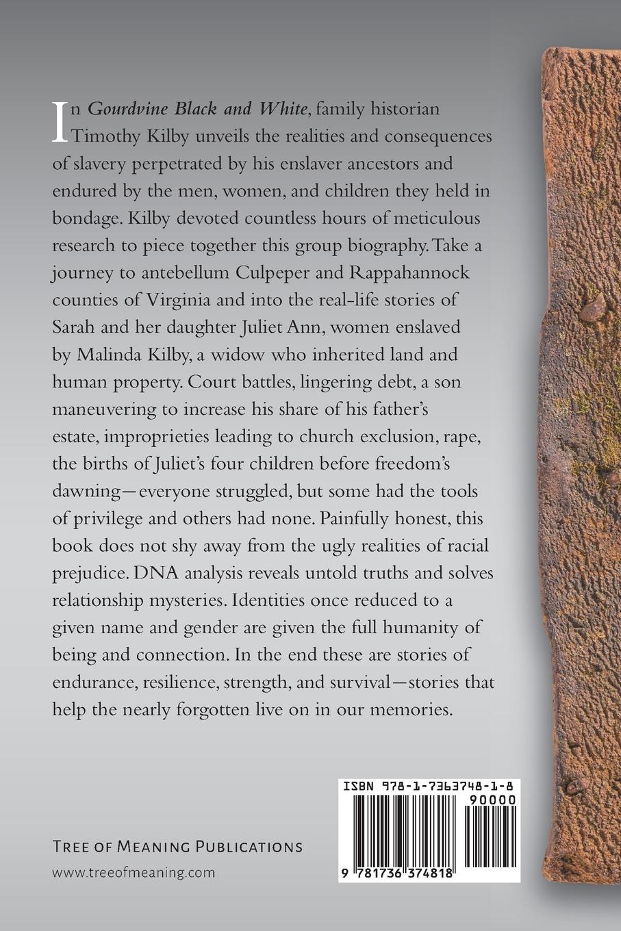 Rückseitencover Gourdvine Black and White