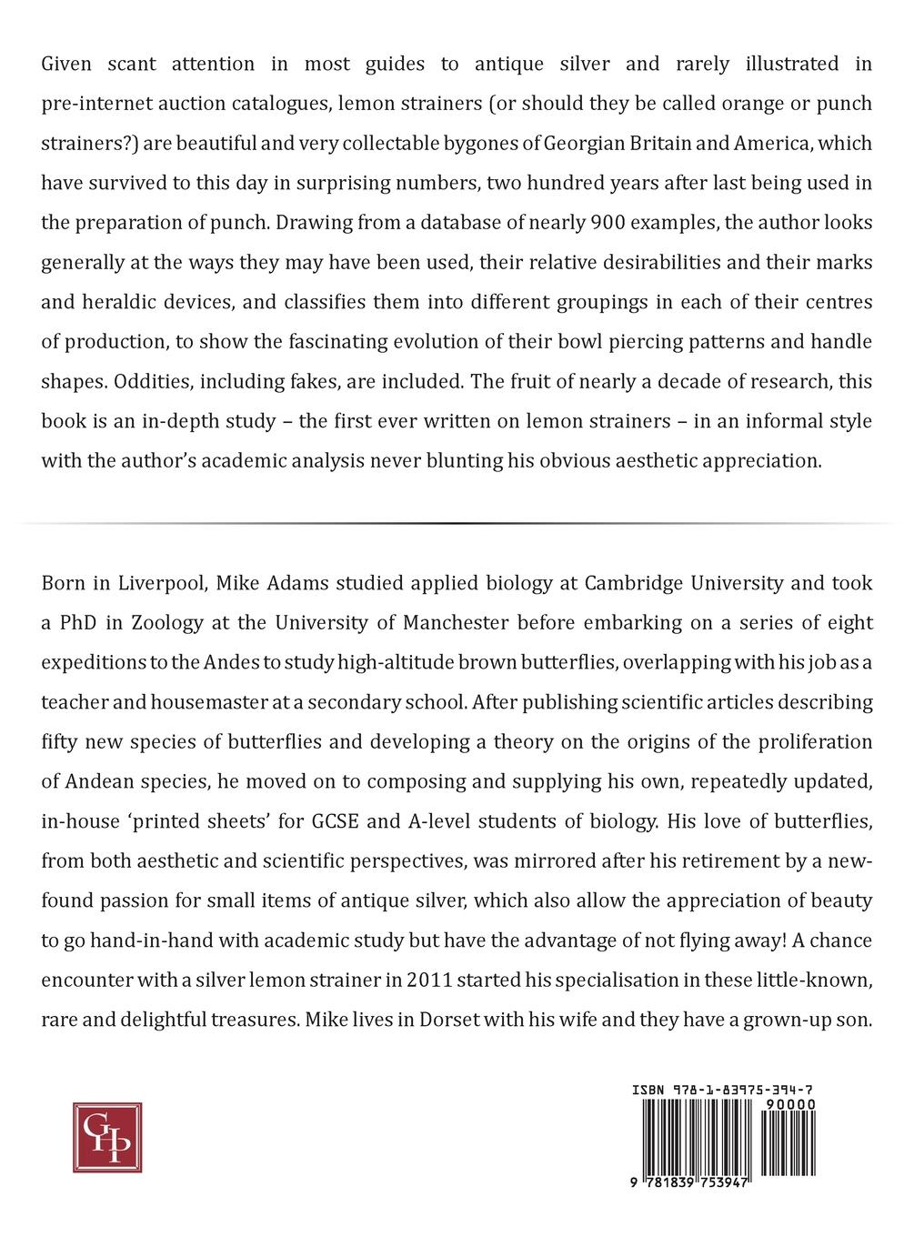 Rückseitencover Silver Lemon Strainers 1686 - 1846