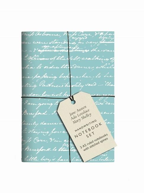 Vorderes Coverbild Jane Austen, ADA Lovelace, Mary Shelley Handwriting Notebook Set