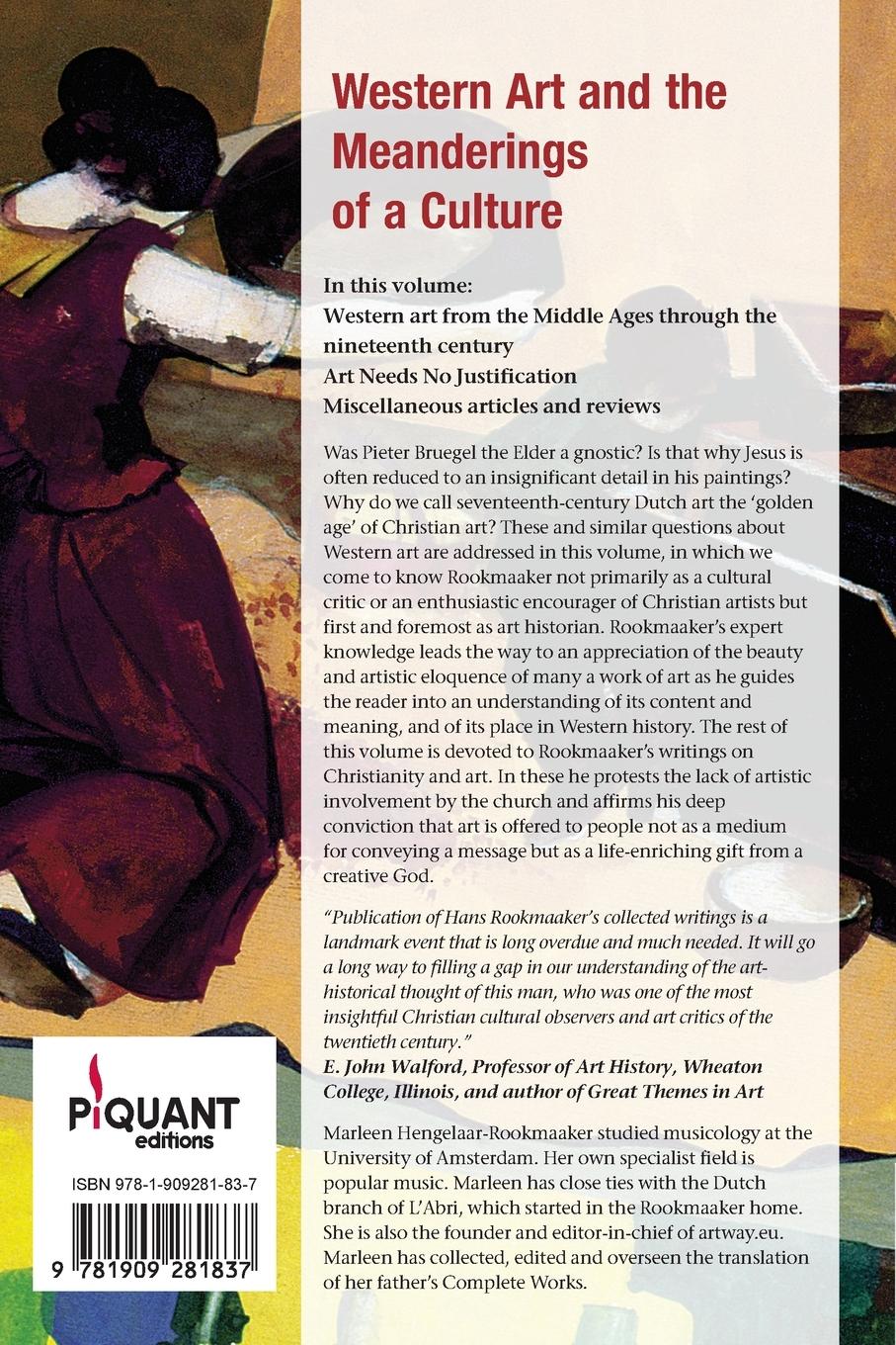 Rückseitencover Western Art and the Meanderings of a Culture, PB (vol 4)