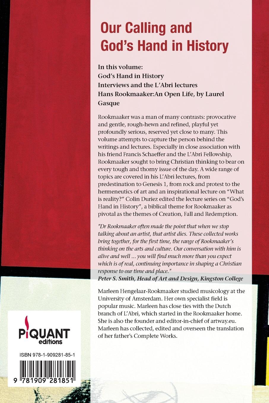 Rückseitencover Our Calling and God's hand in History, PB (vol 6)