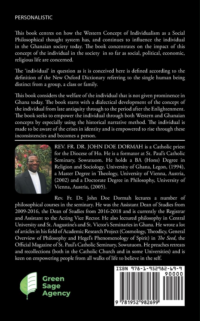 Rückseitencover The Western Concept of Individualism and its Impact on the Ghanaian