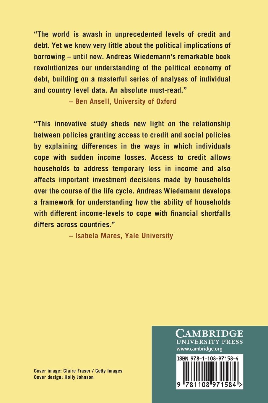 Rückseitencover Indebted Societies