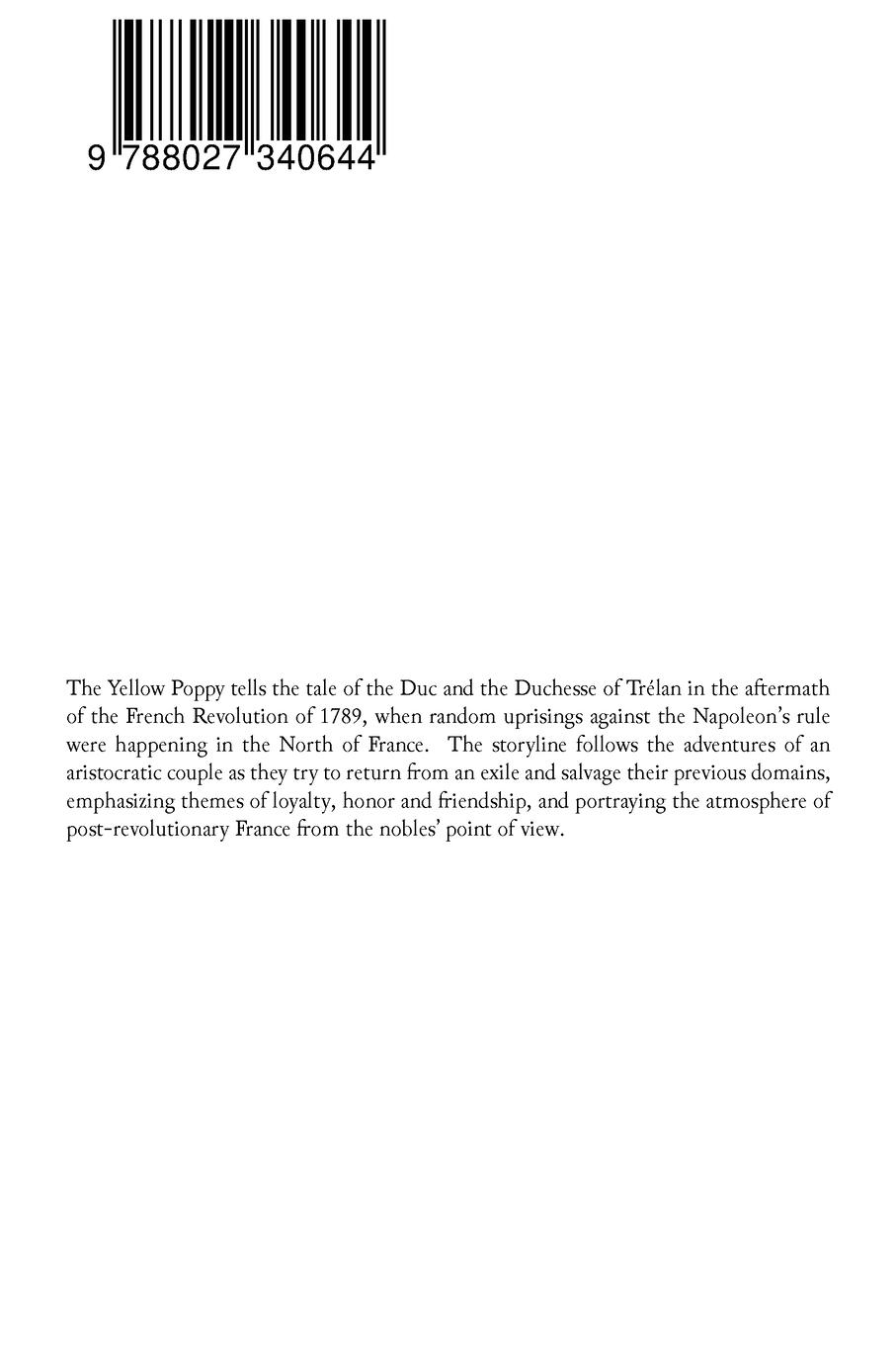 Rückseitencover The Yellow Poppy