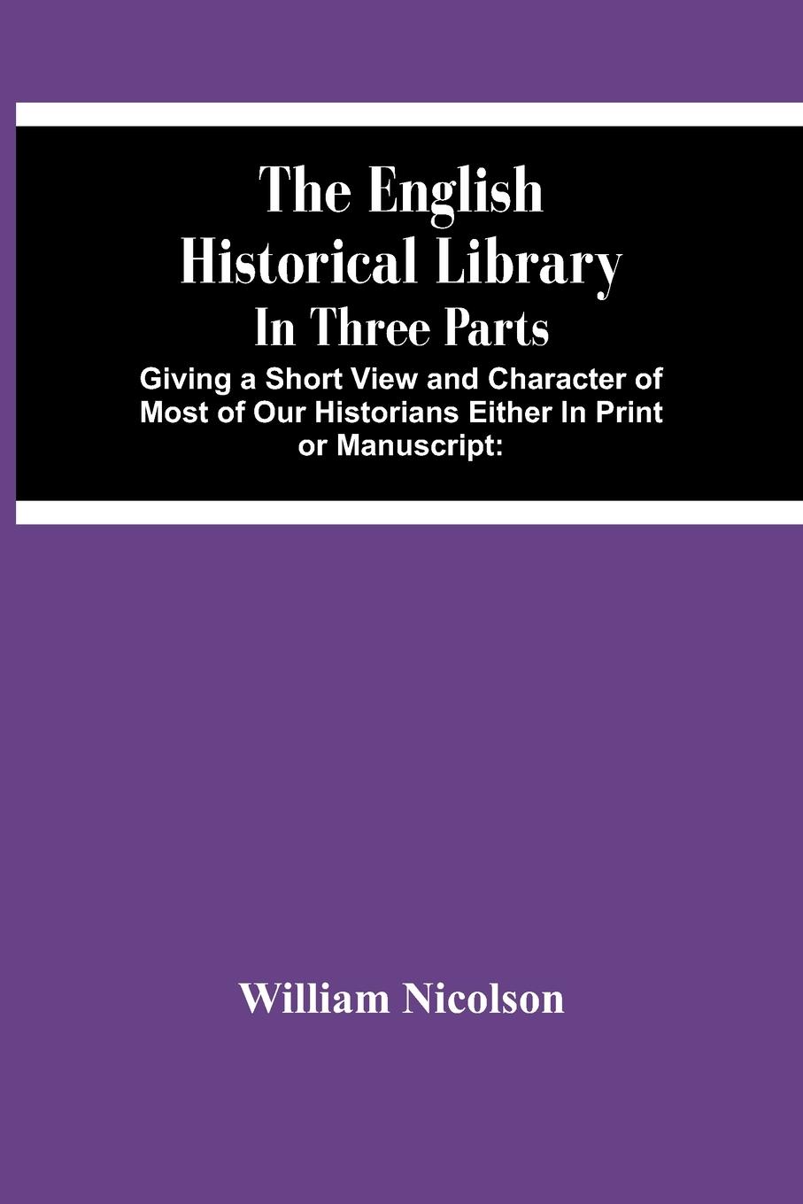 Vorderes Coverbild The English Historical Library