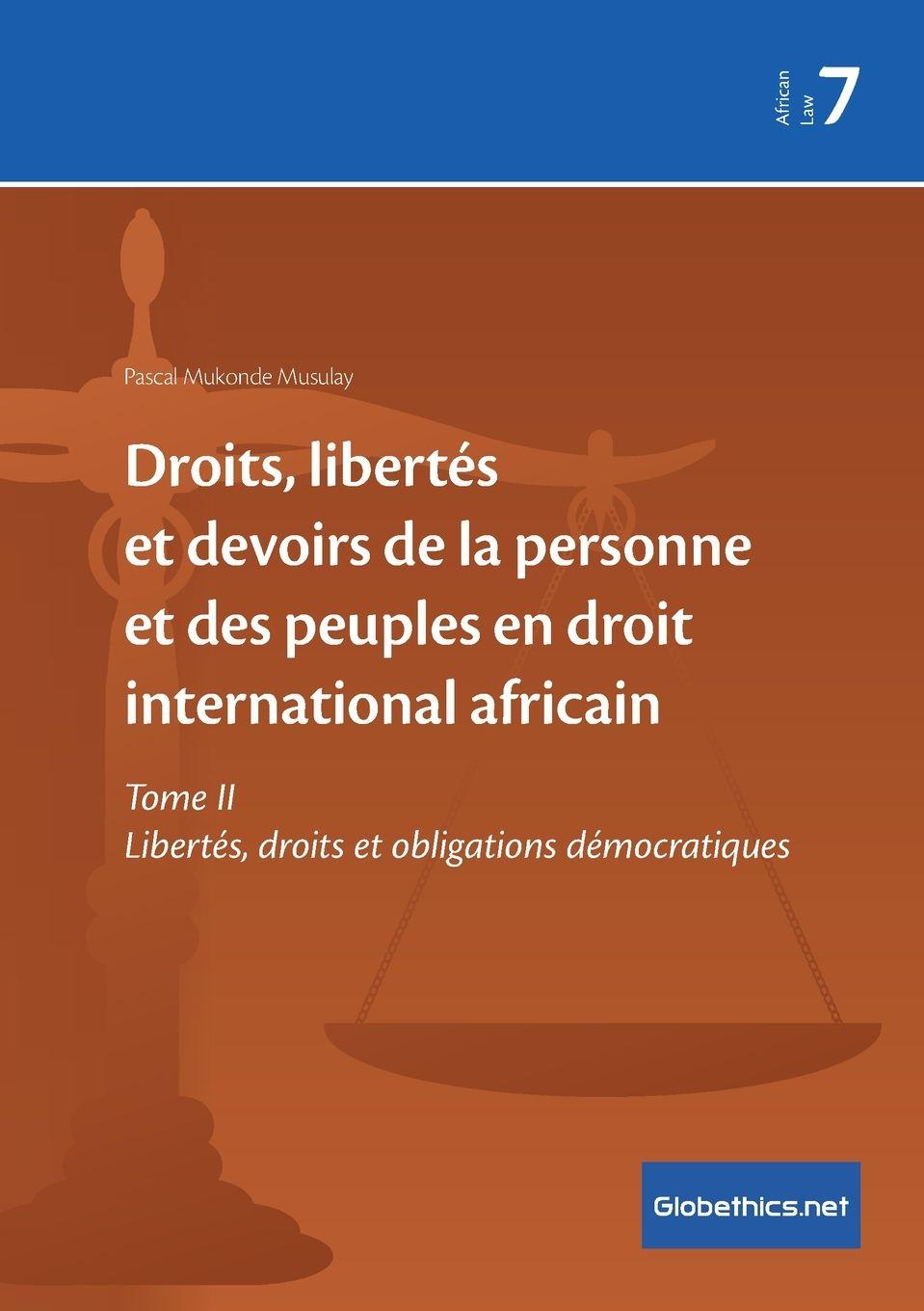 Vorderes Coverbild Droits, libertés et devoirs de la personne et des peuples en droit international africain